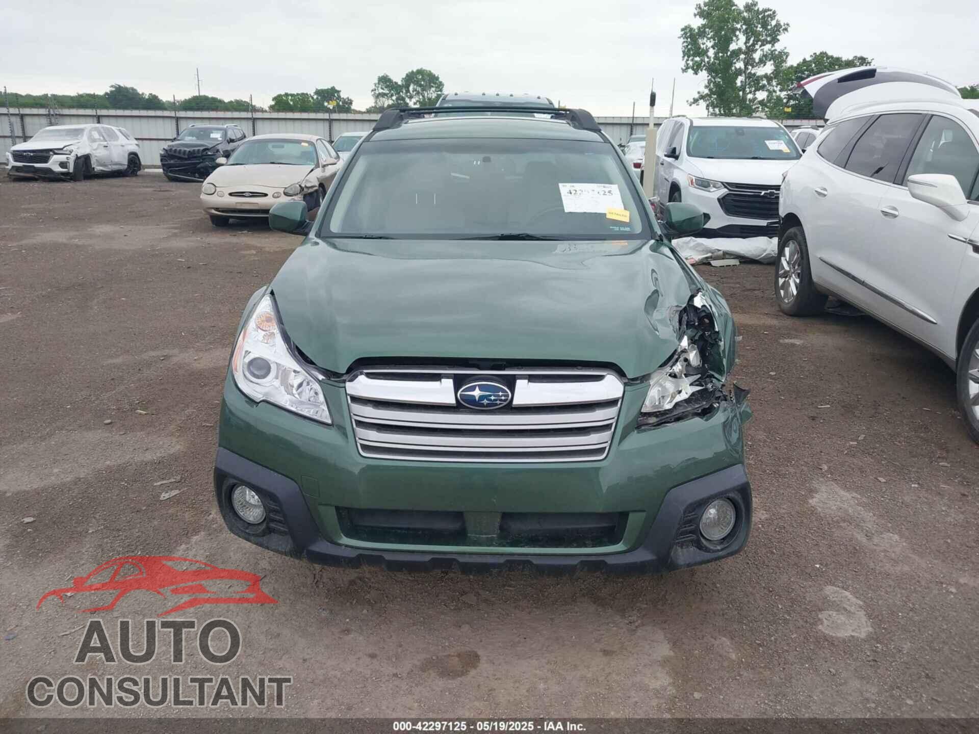 SUBARU OUTBACK 2014 - 4S4BRBLC5E3219599