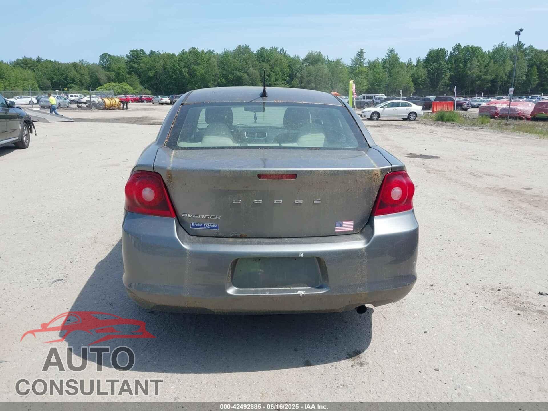 DODGE AVENGER 2013 - 1C3CDZAB9DN551854