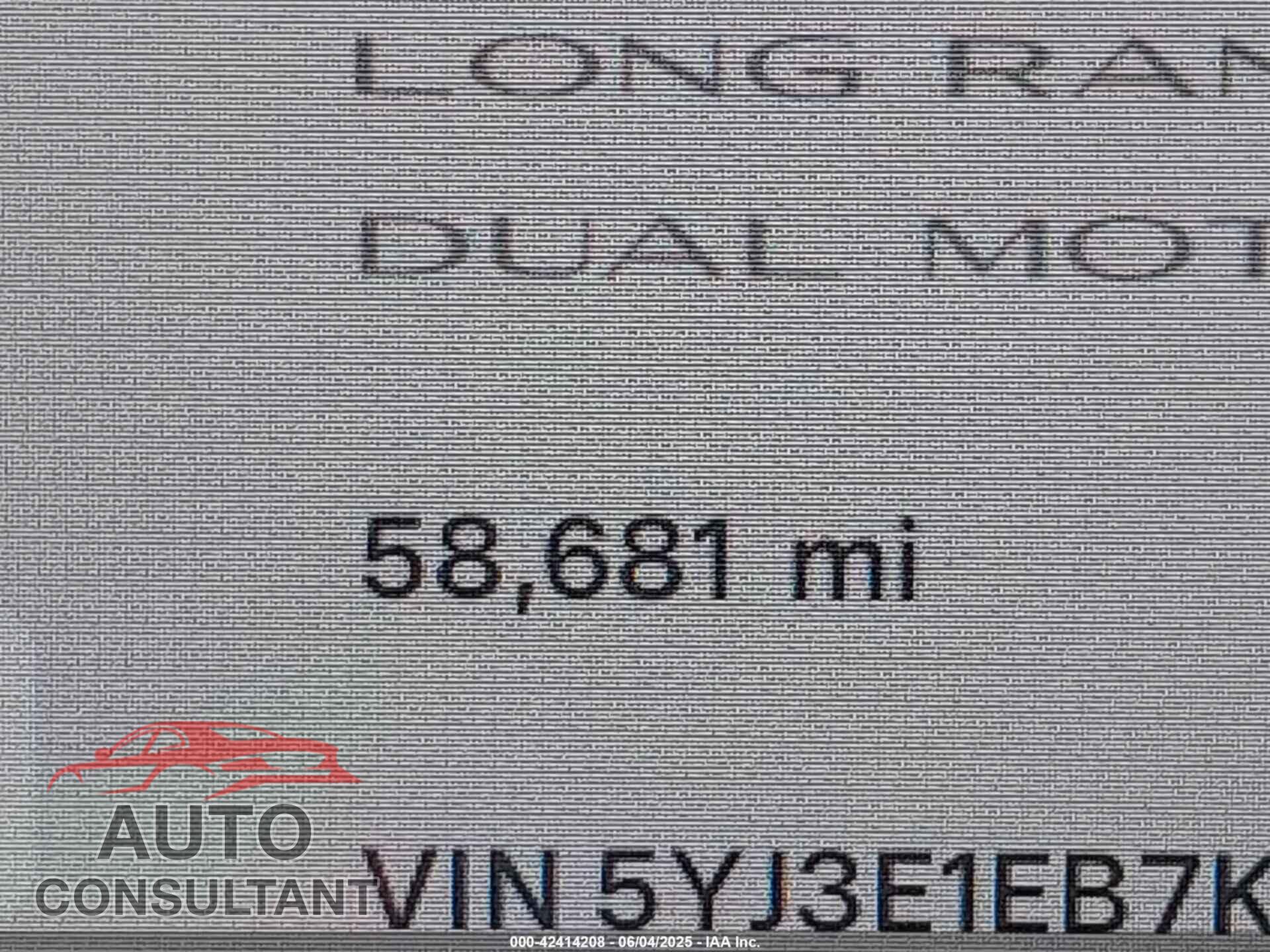 TESLA MODEL 3 2019 - 5YJ3E1EB7KF482310