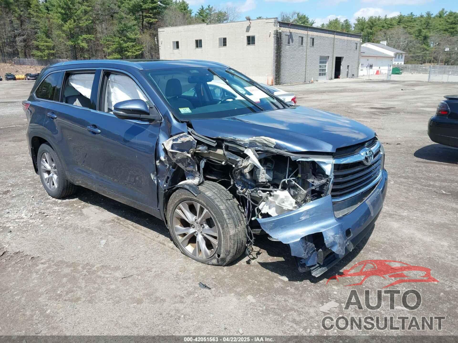 TOYOTA HIGHLANDER 2015 - 5TDJKRFH4FS211367