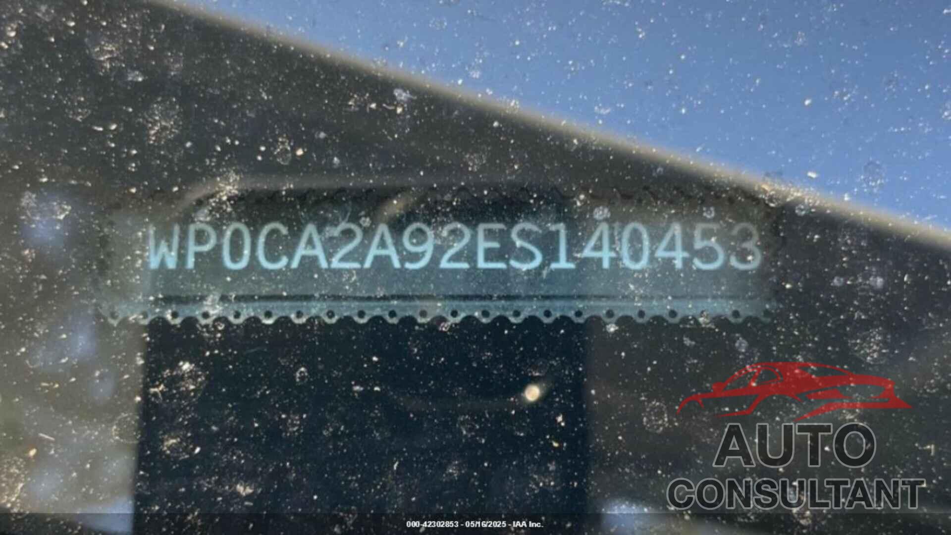 PORSCHE 911 2014 - WP0CA2A92ES140453