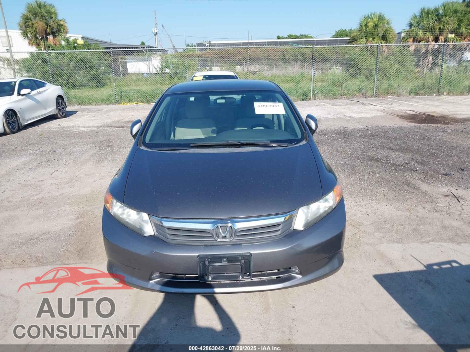 HONDA CIVIC 2012 - 2HGFB2F60CH550697