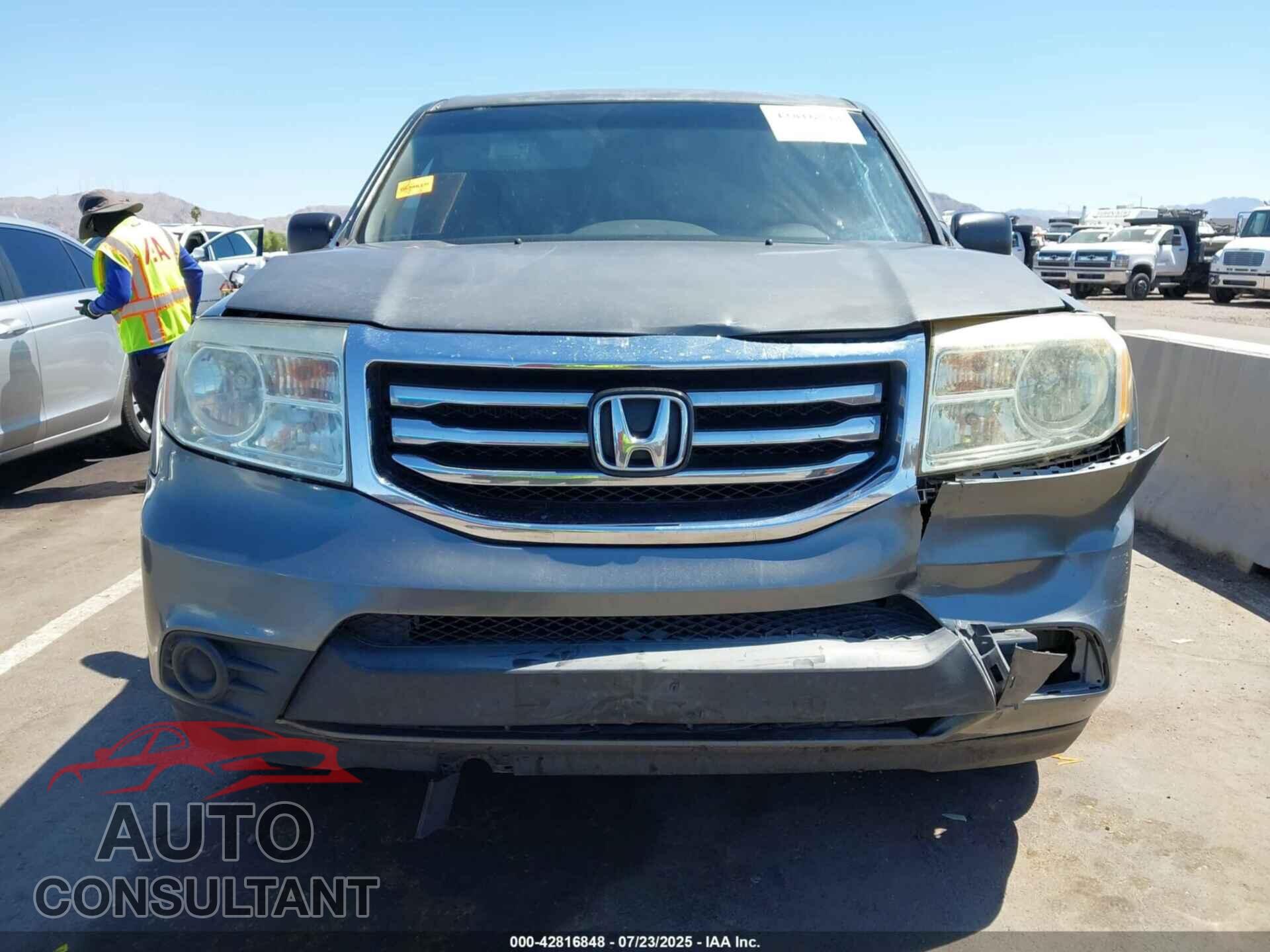 HONDA PILOT 2013 - 5FNYF3H23DB028262