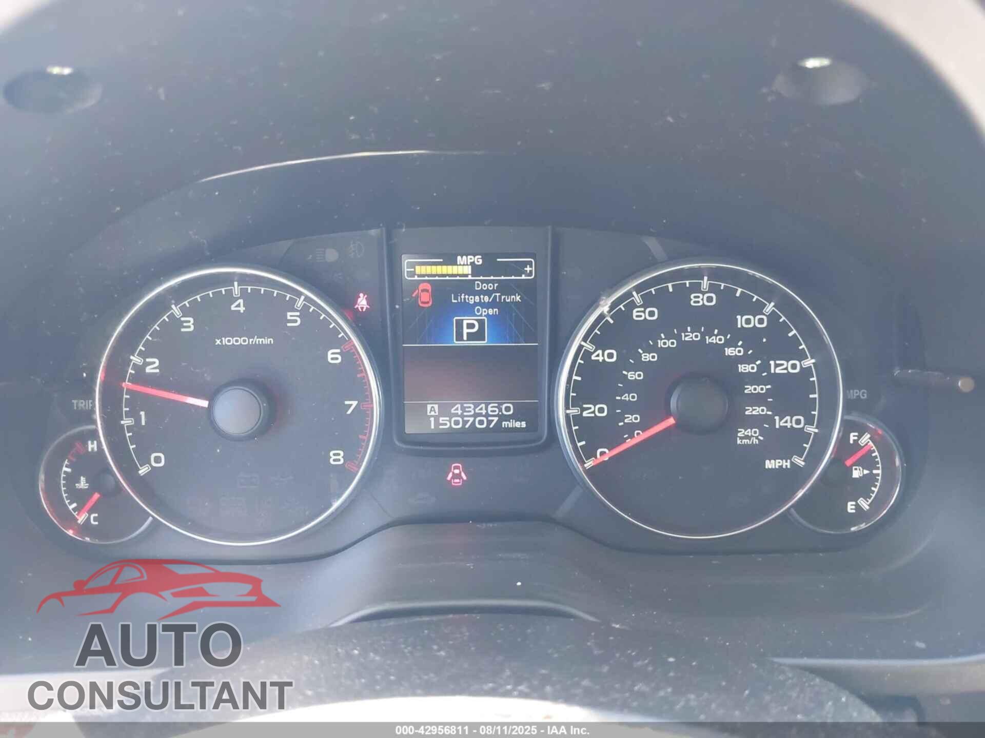 SUBARU OUTBACK 2014 - 4S4BRBLC2E3317702