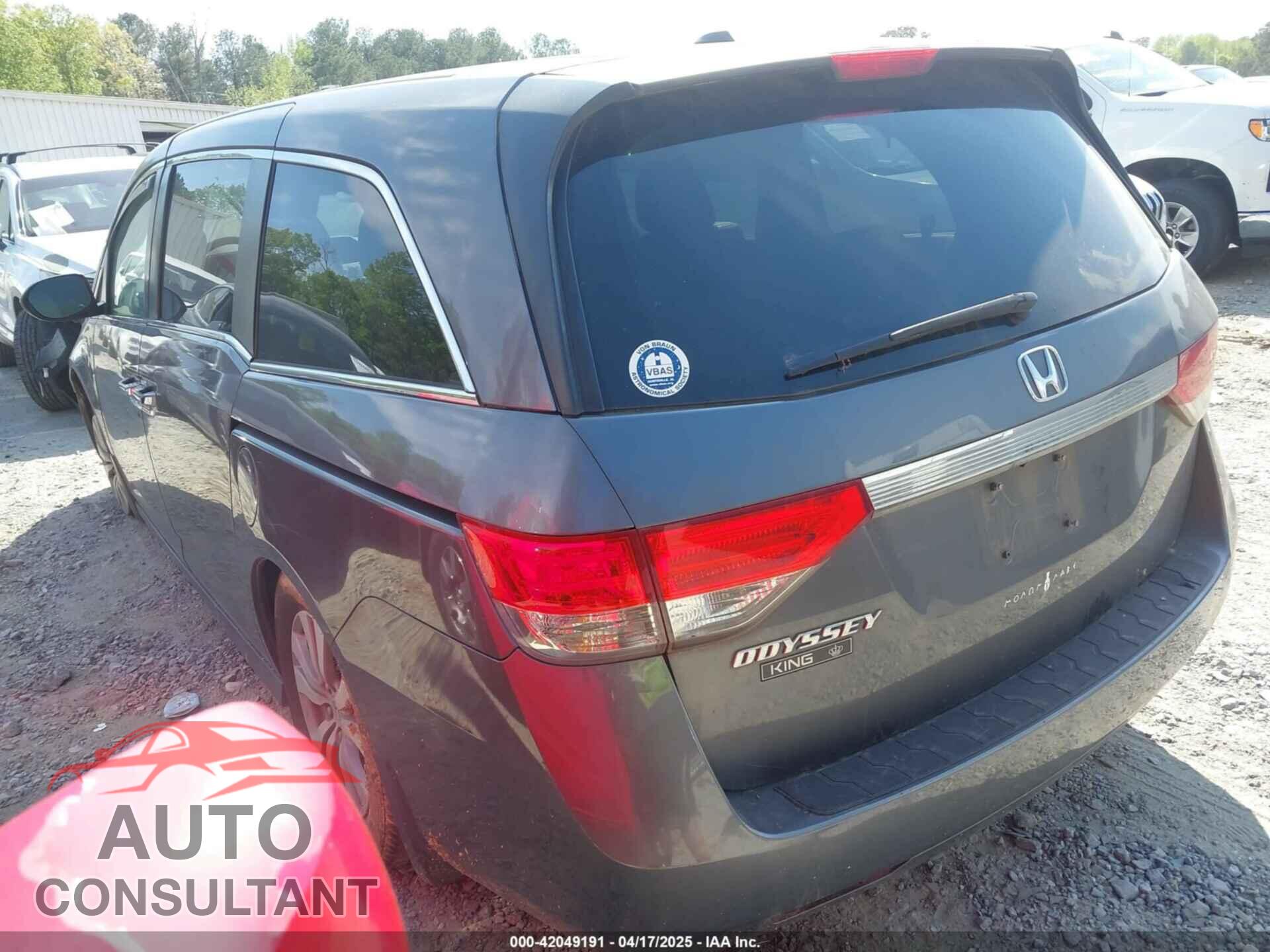 HONDA ODYSSEY 2017 - 5FNRL5H67HB010963