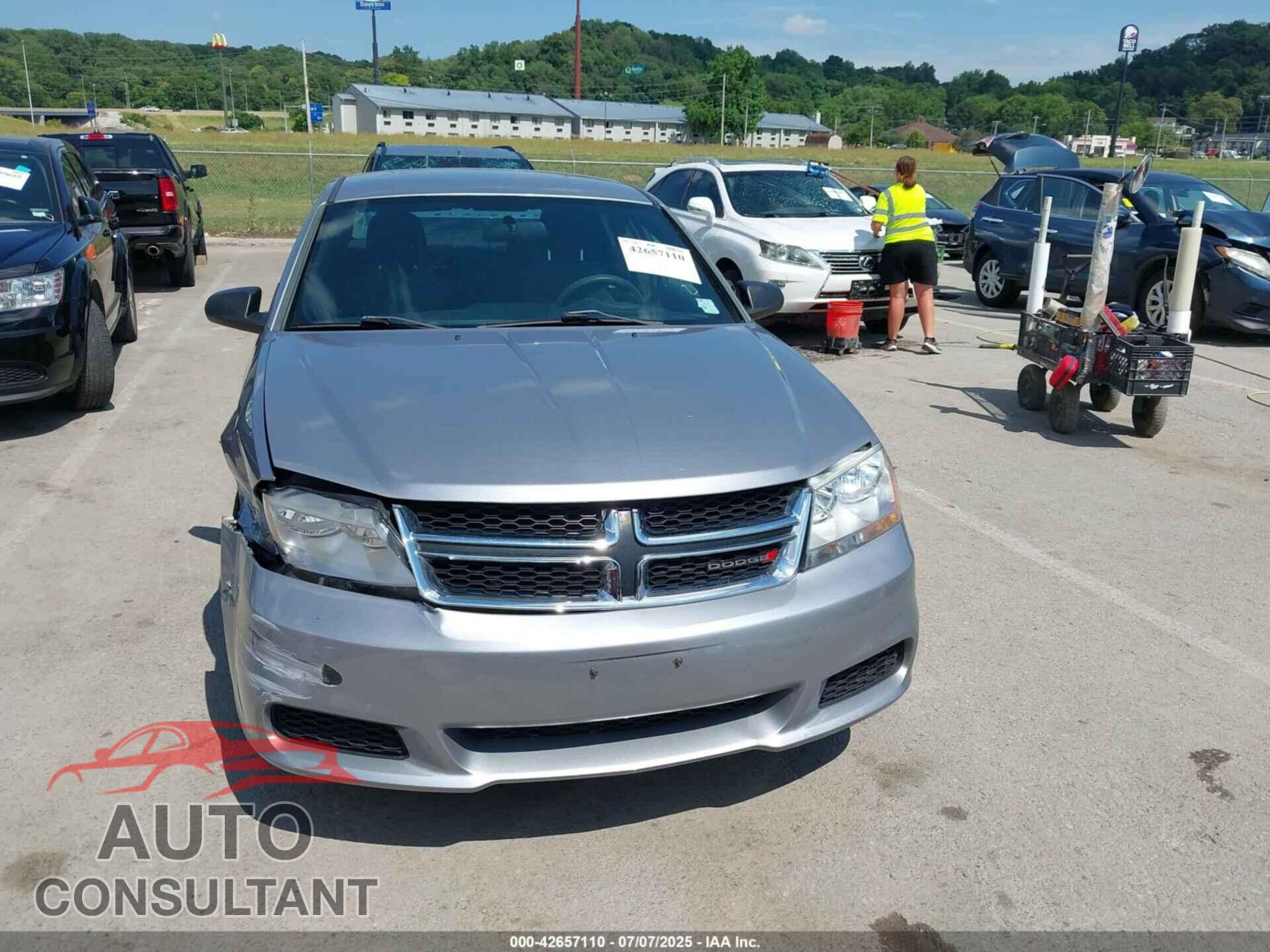 DODGE AVENGER 2013 - 1C3CDZAB7DN621562