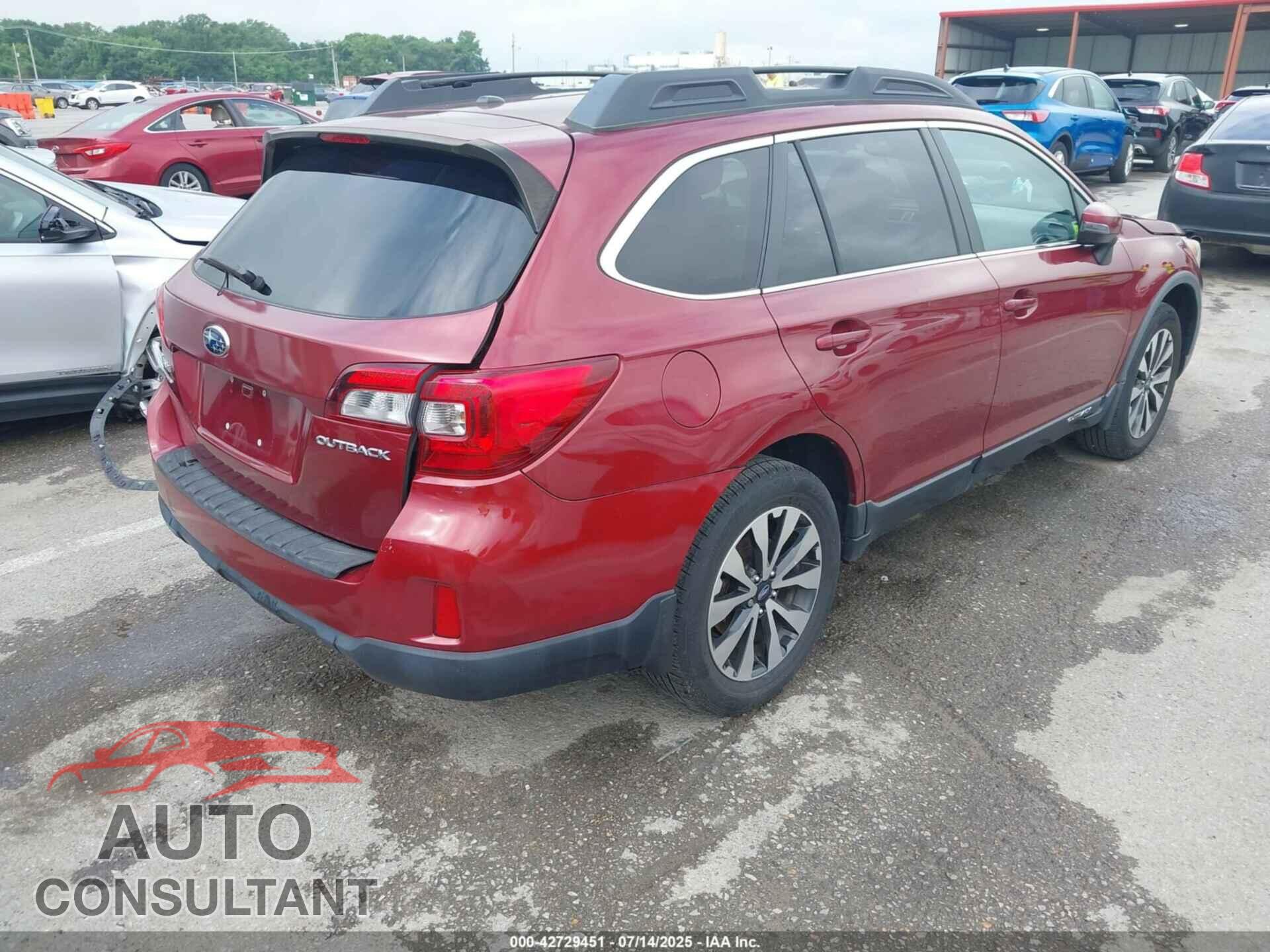 SUBARU OUTBACK 2015 - 4S4BSBLC8F3324840