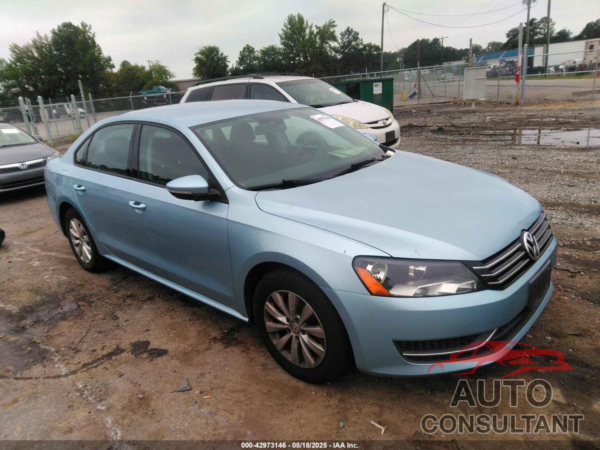 VOLKSWAGEN PASSAT 2012 - 1VWAP7A38CC062781