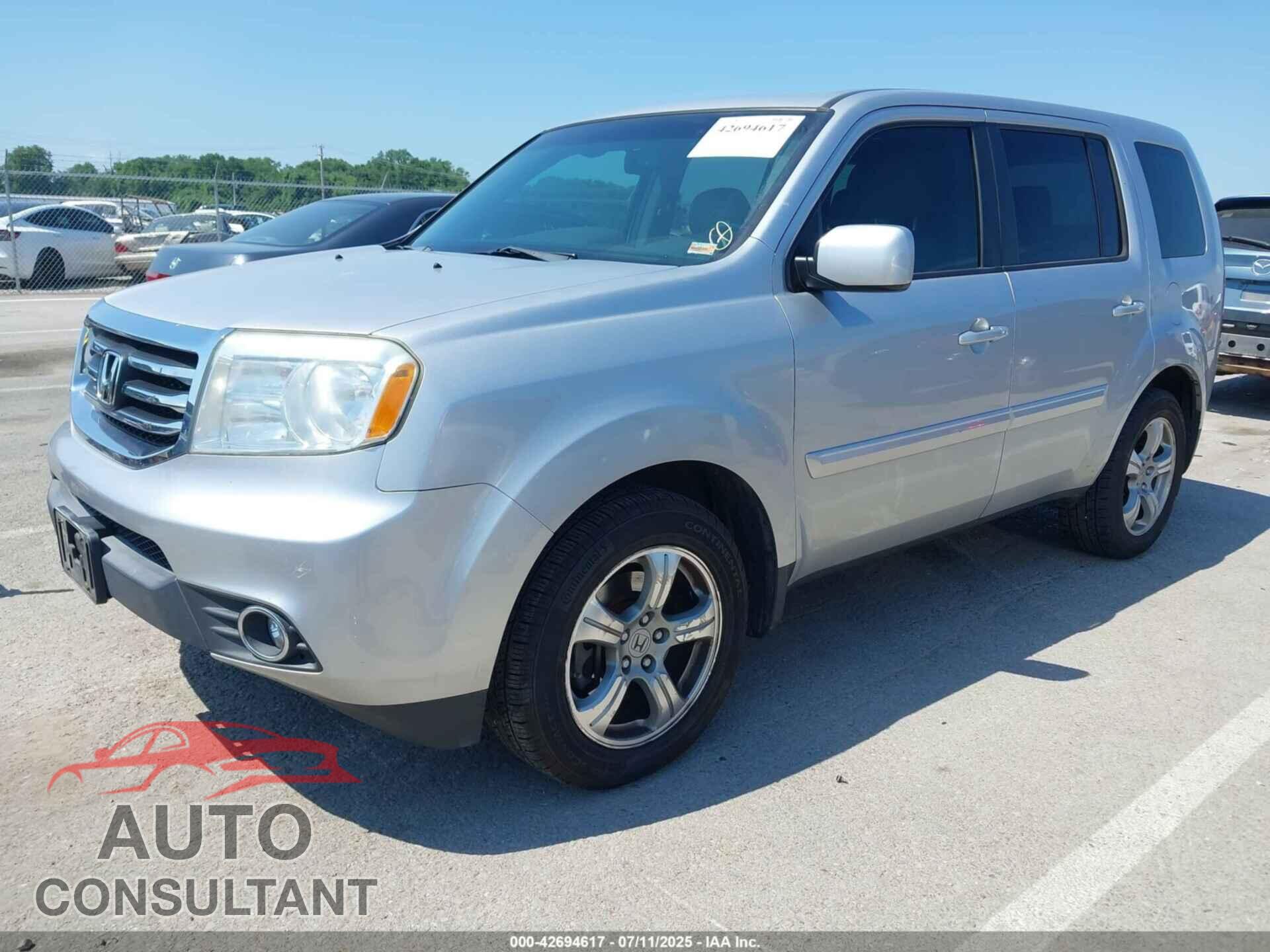 HONDA PILOT 2012 - 5FNYF4H55CB057986
