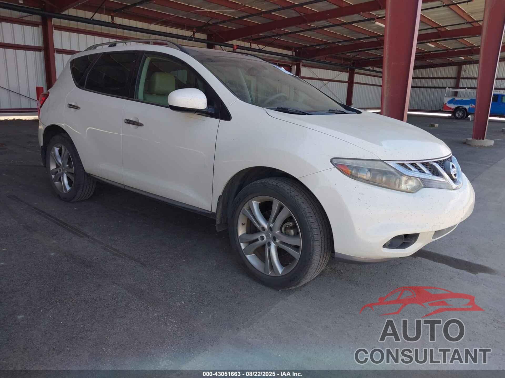 NISSAN MURANO 2011 - JN8AZ1MW5BW180773