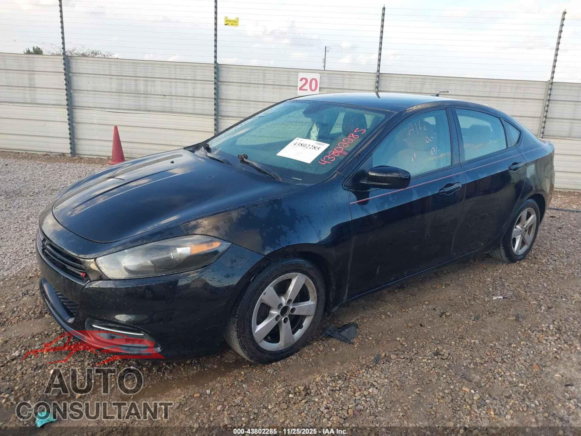 DODGE DART 2015 - 1C3CDFBBXFD319611