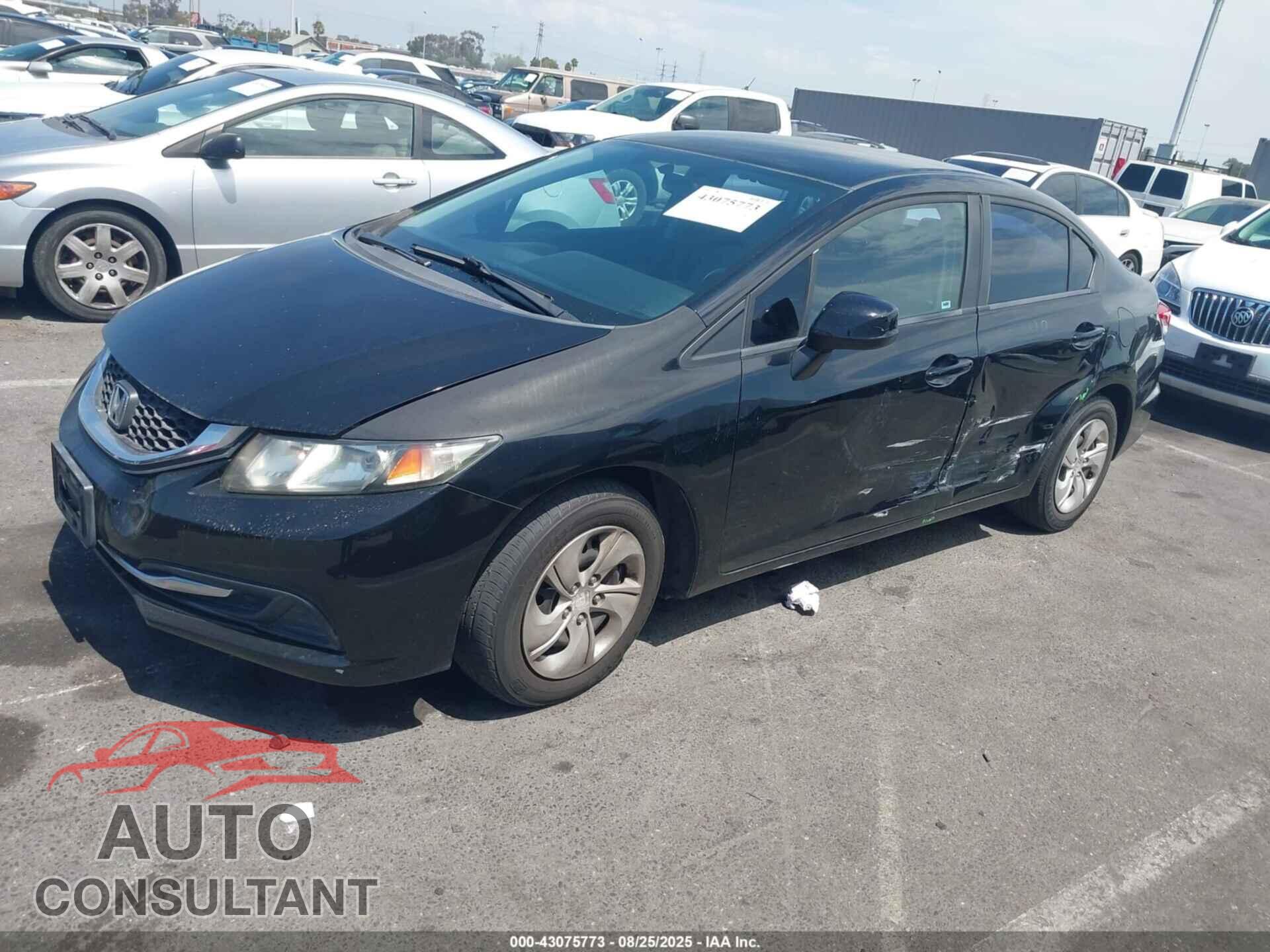HONDA CIVIC 2013 - 19XFB2F57DE257253
