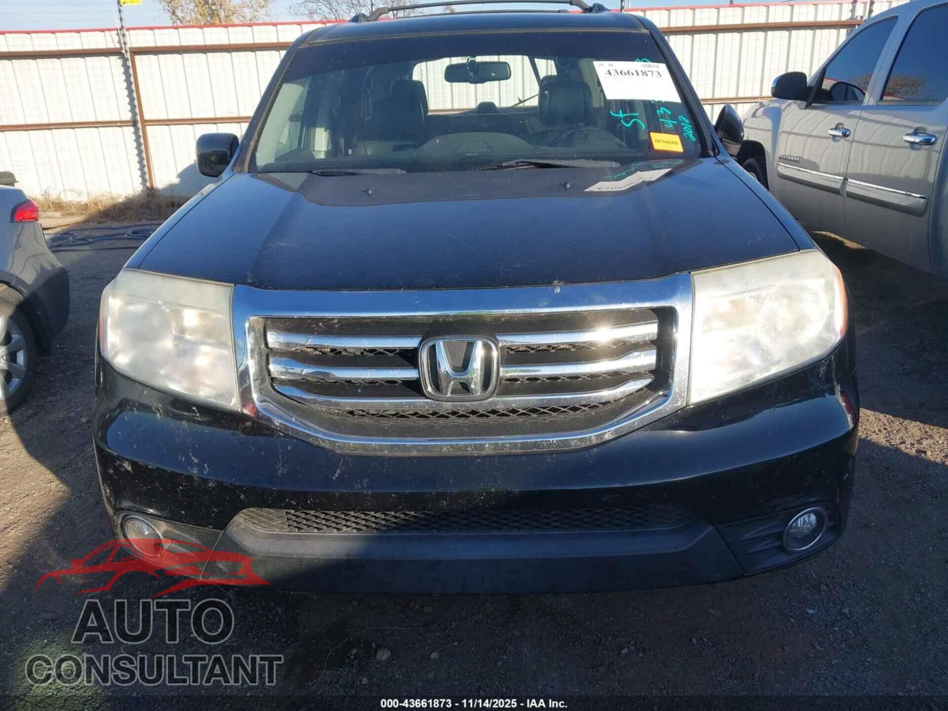 HONDA PILOT 2012 - 5FNYF4H97CB037239