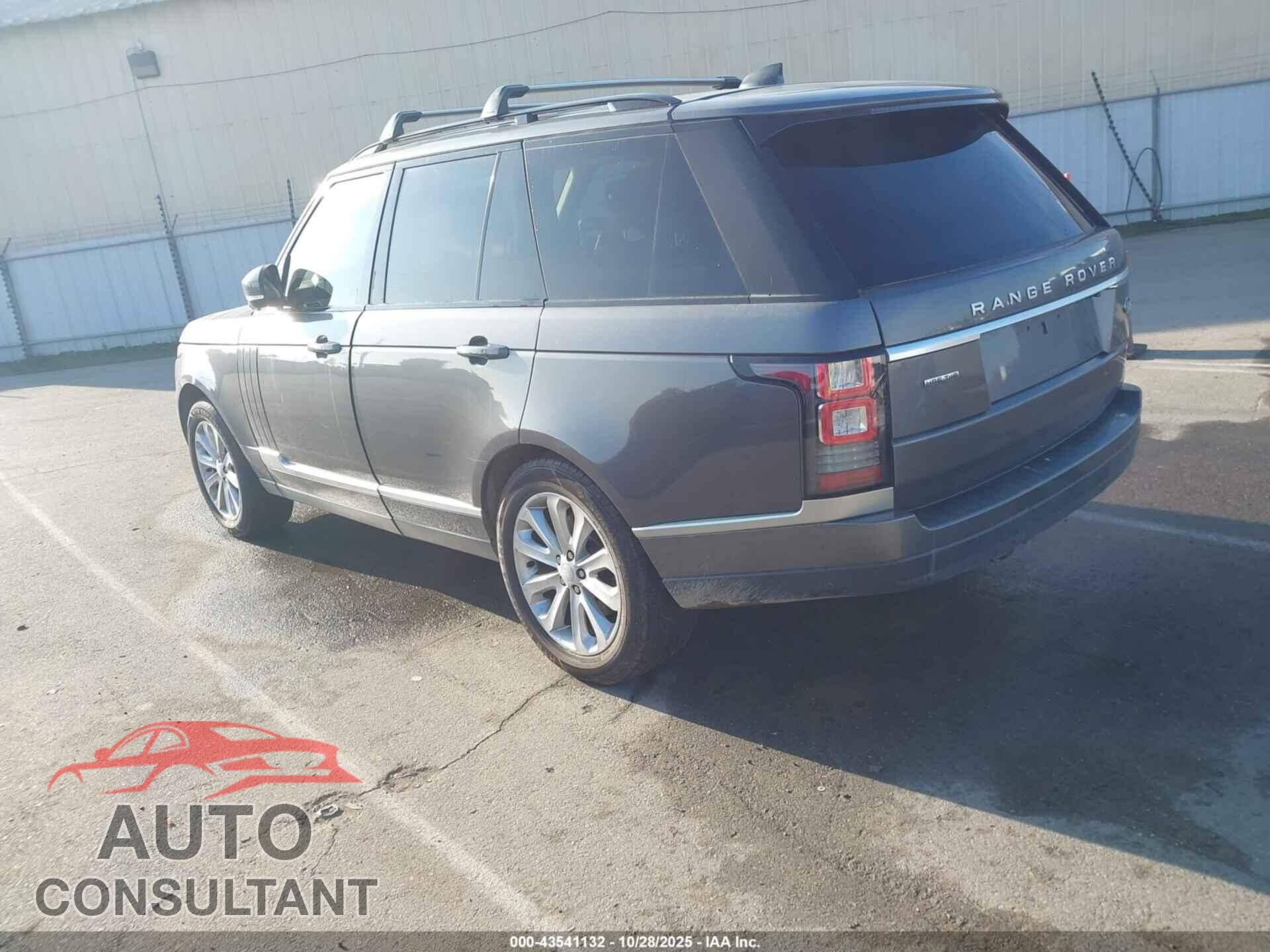 LAND ROVER RANGE ROVER 2017 - SALGS2FK6HA321133