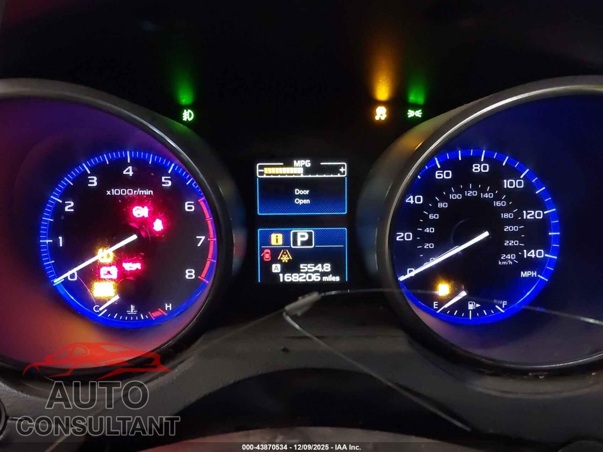 SUBARU OUTBACK 2017 - 4S4BSADC3H3296411