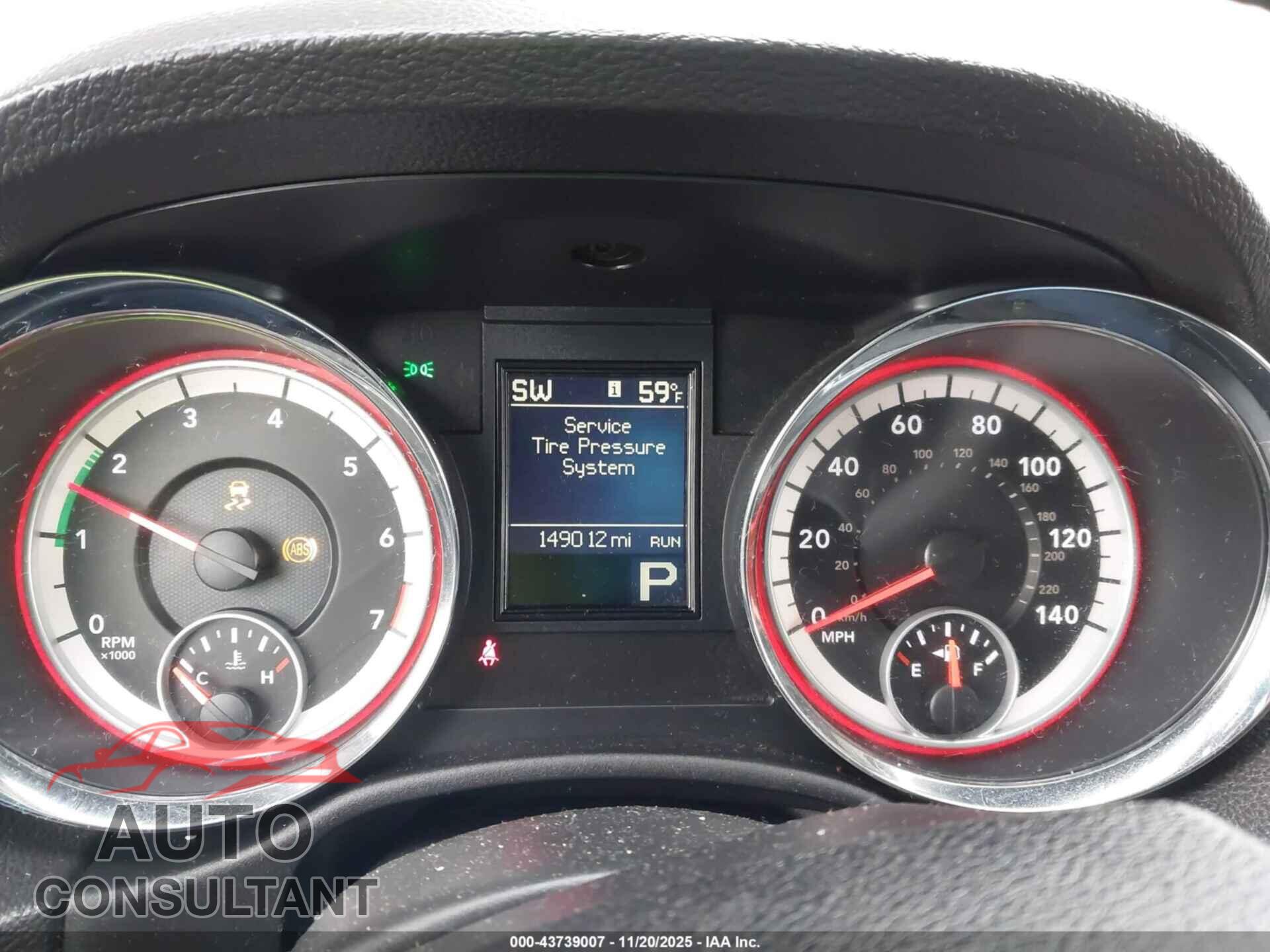 DODGE DURANGO 2011 - 1D4RD4GGXBC732064