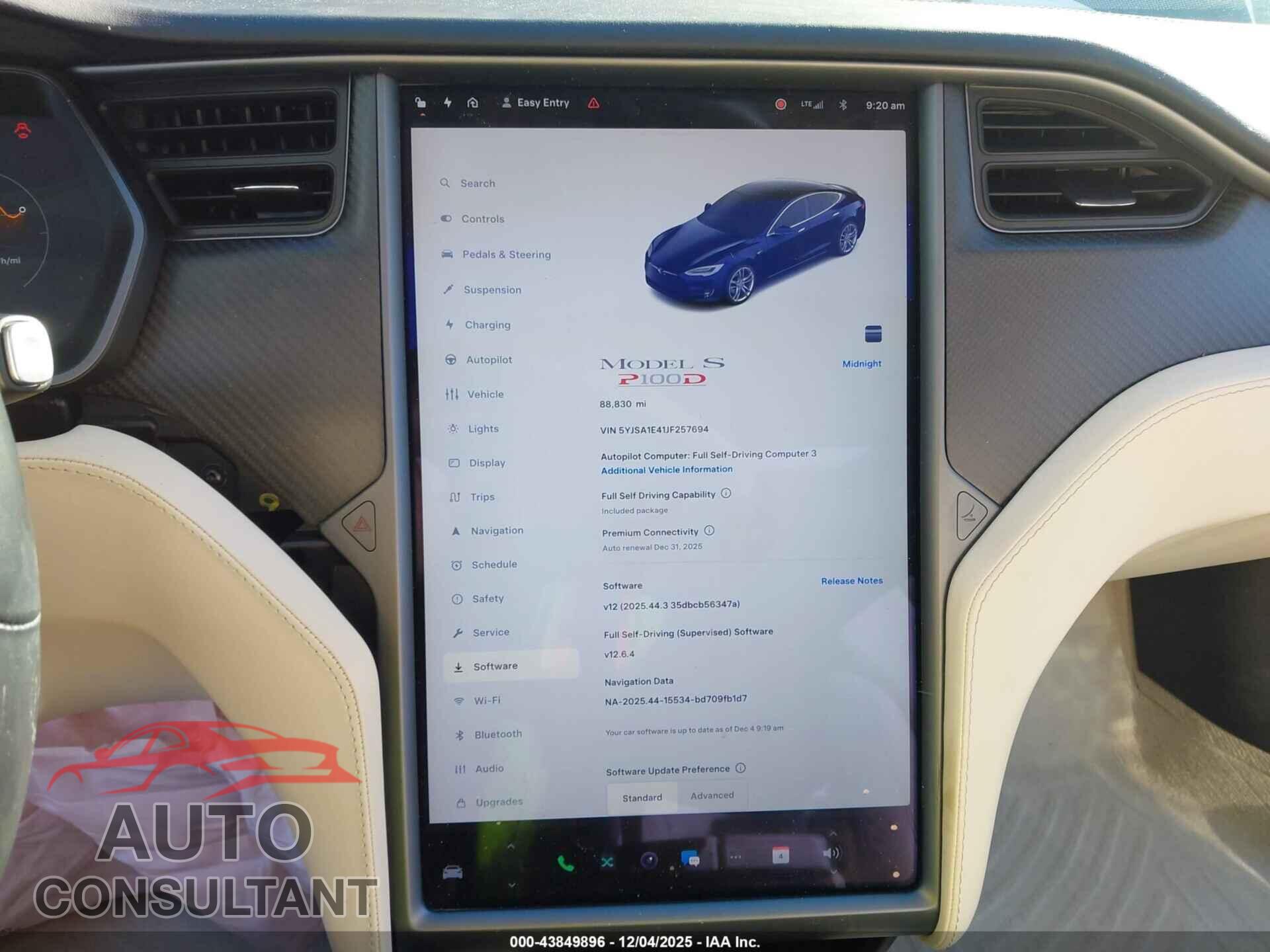 TESLA MODEL S 2018 - 5YJSA1E41JF257694