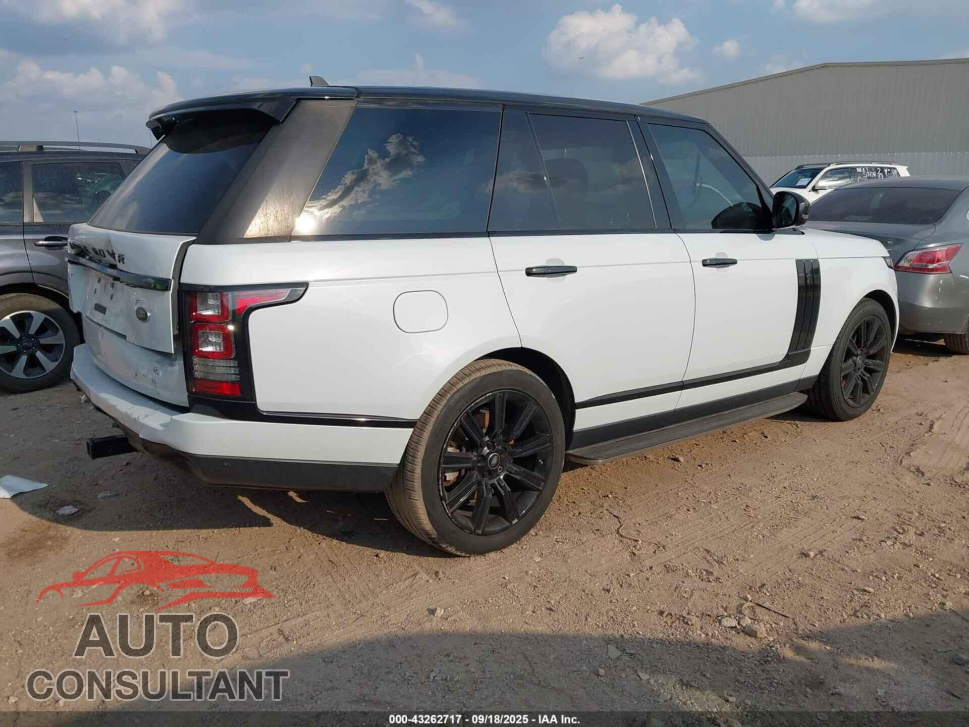 LAND ROVER RANGE ROVER 2016 - SALGS2KF5GA255391