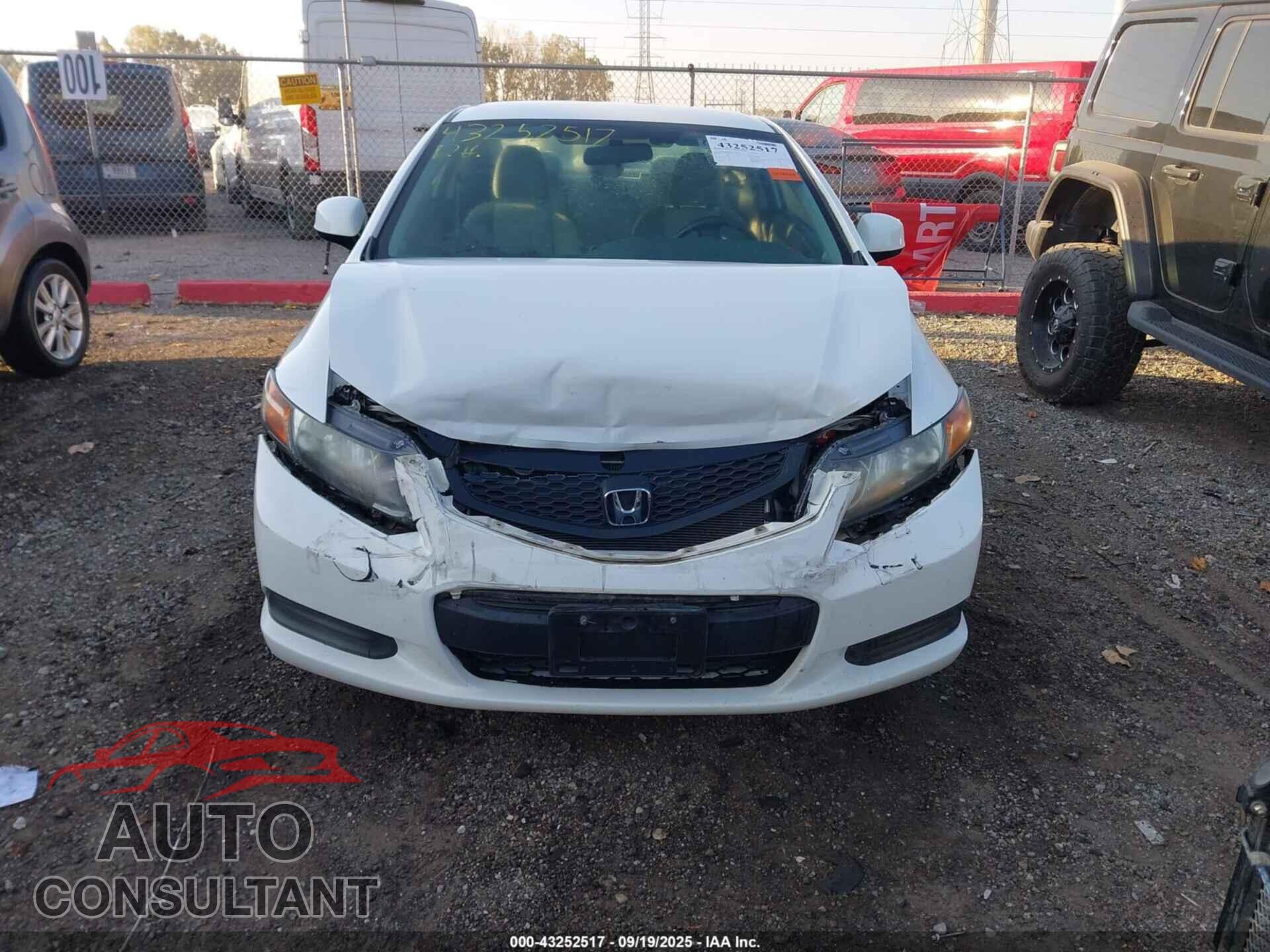 HONDA CIVIC 2012 - 2HGFG3B54CH519599