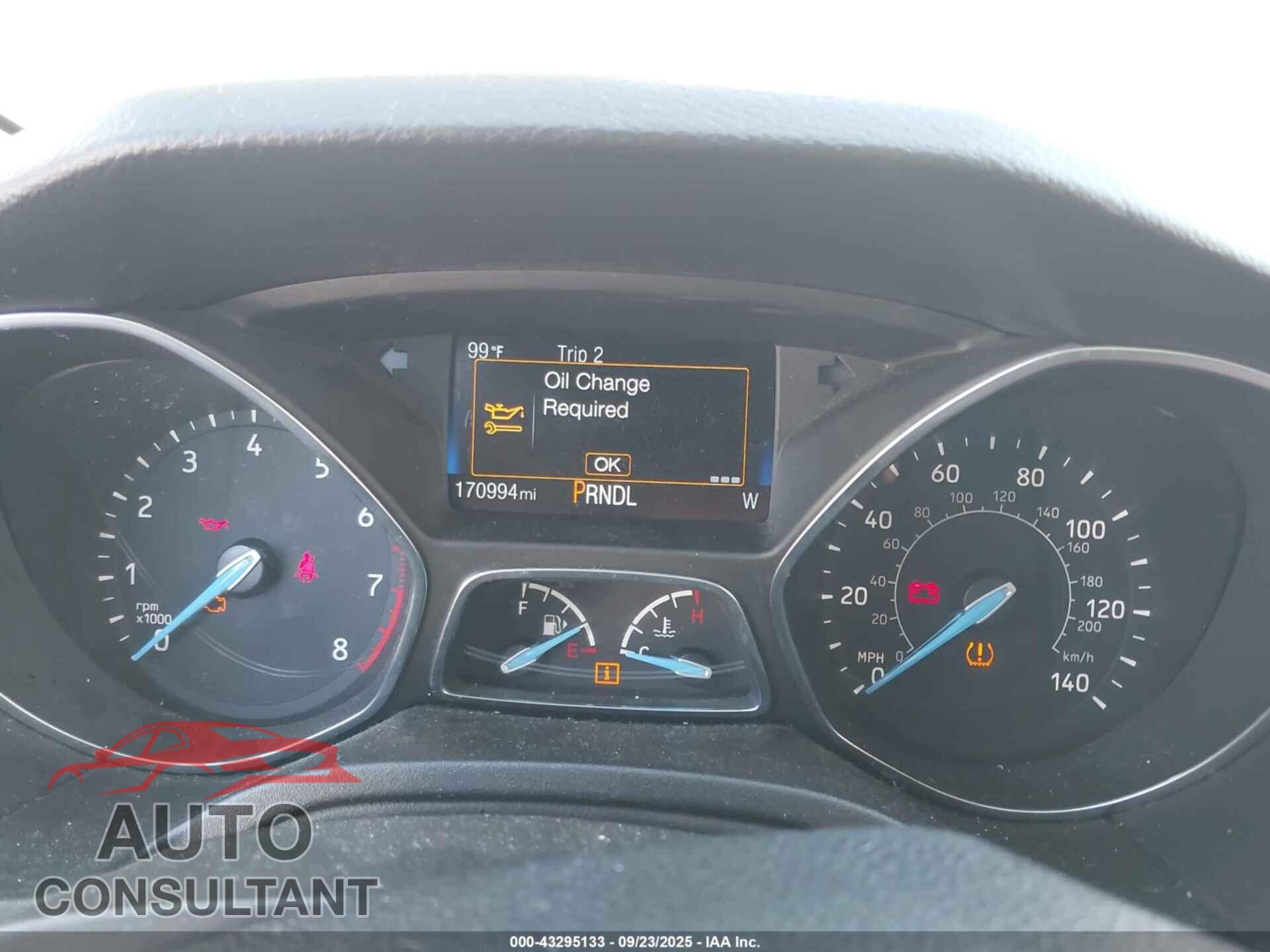 FORD FOCUS 2017 - 1FADP3F25HL230592