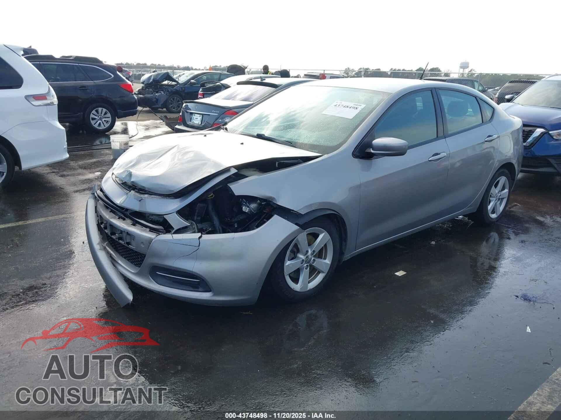 DODGE DART 2015 - 1C3CDFBB5FD431684
