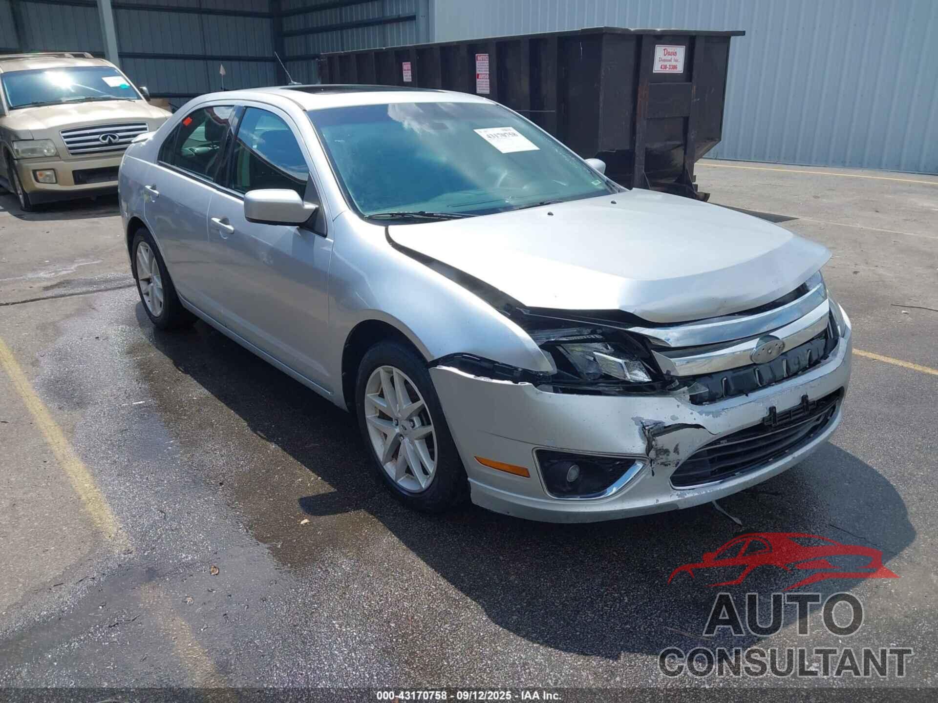 FORD FUSION 2012 - 3FAHP0JG6CR309606
