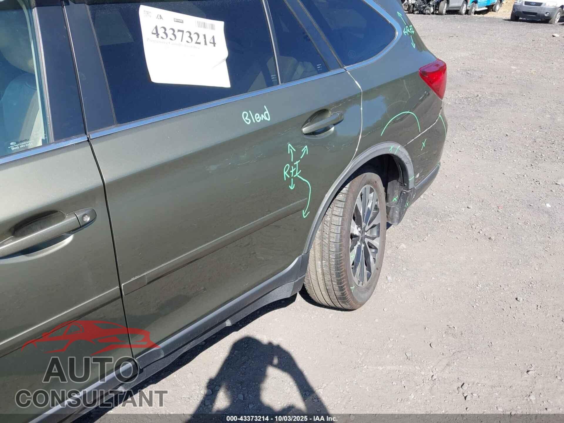 SUBARU OUTBACK 2015 - 4S4BSANC1F3296693