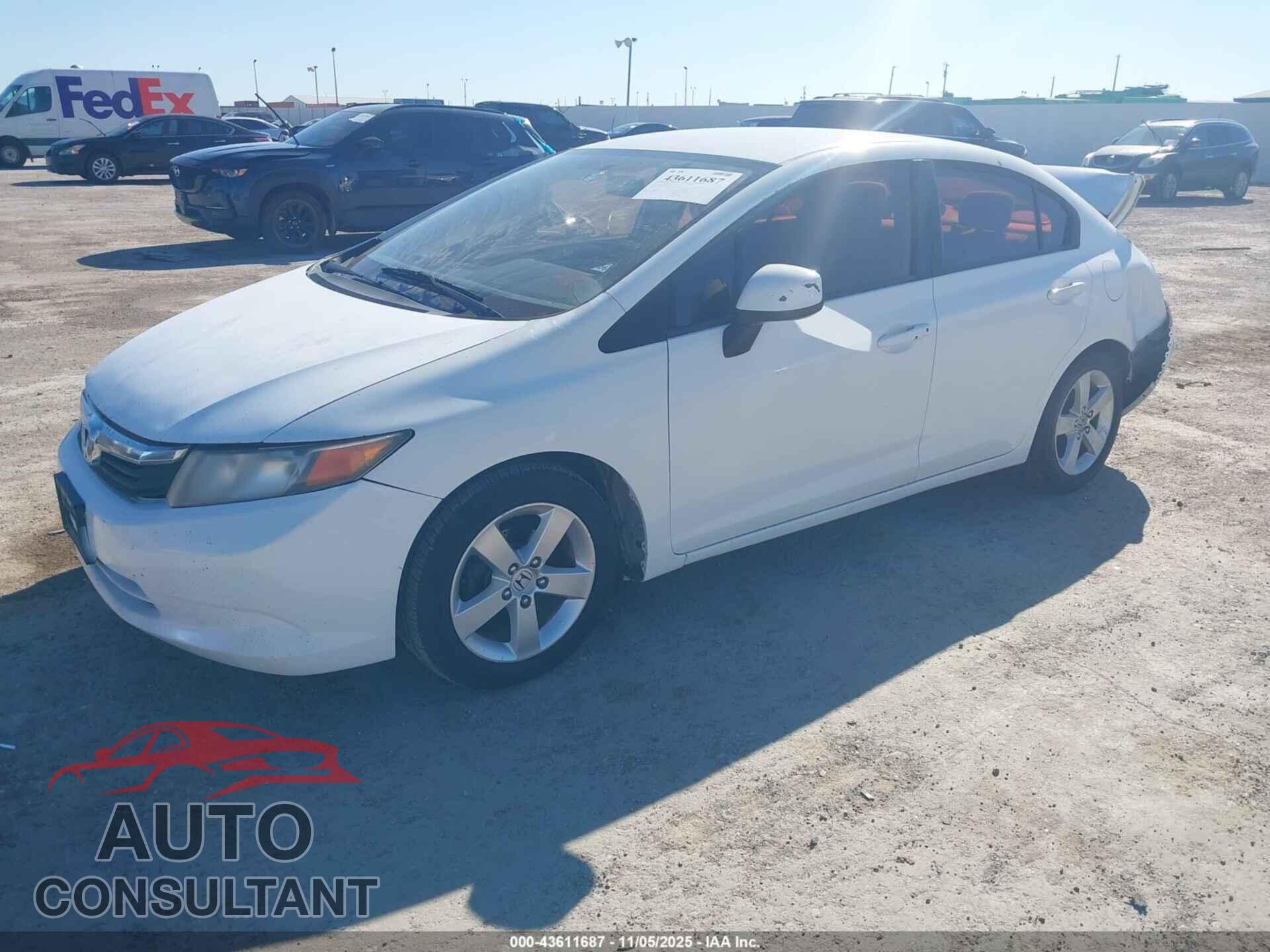 HONDA CIVIC 2012 - 2HGFB2F58C8563365