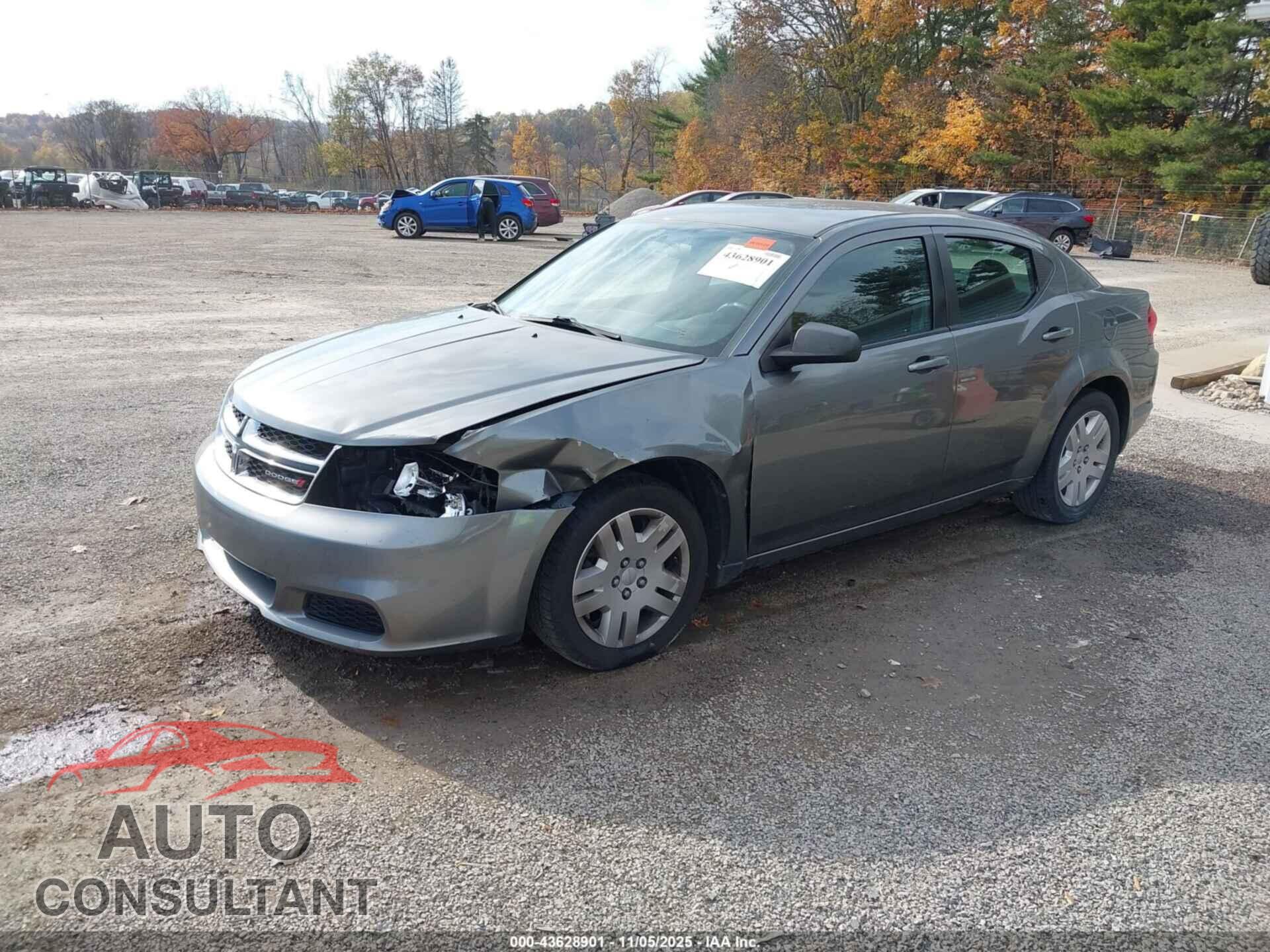 DODGE AVENGER 2013 - 1C3CDZAB5DN580848