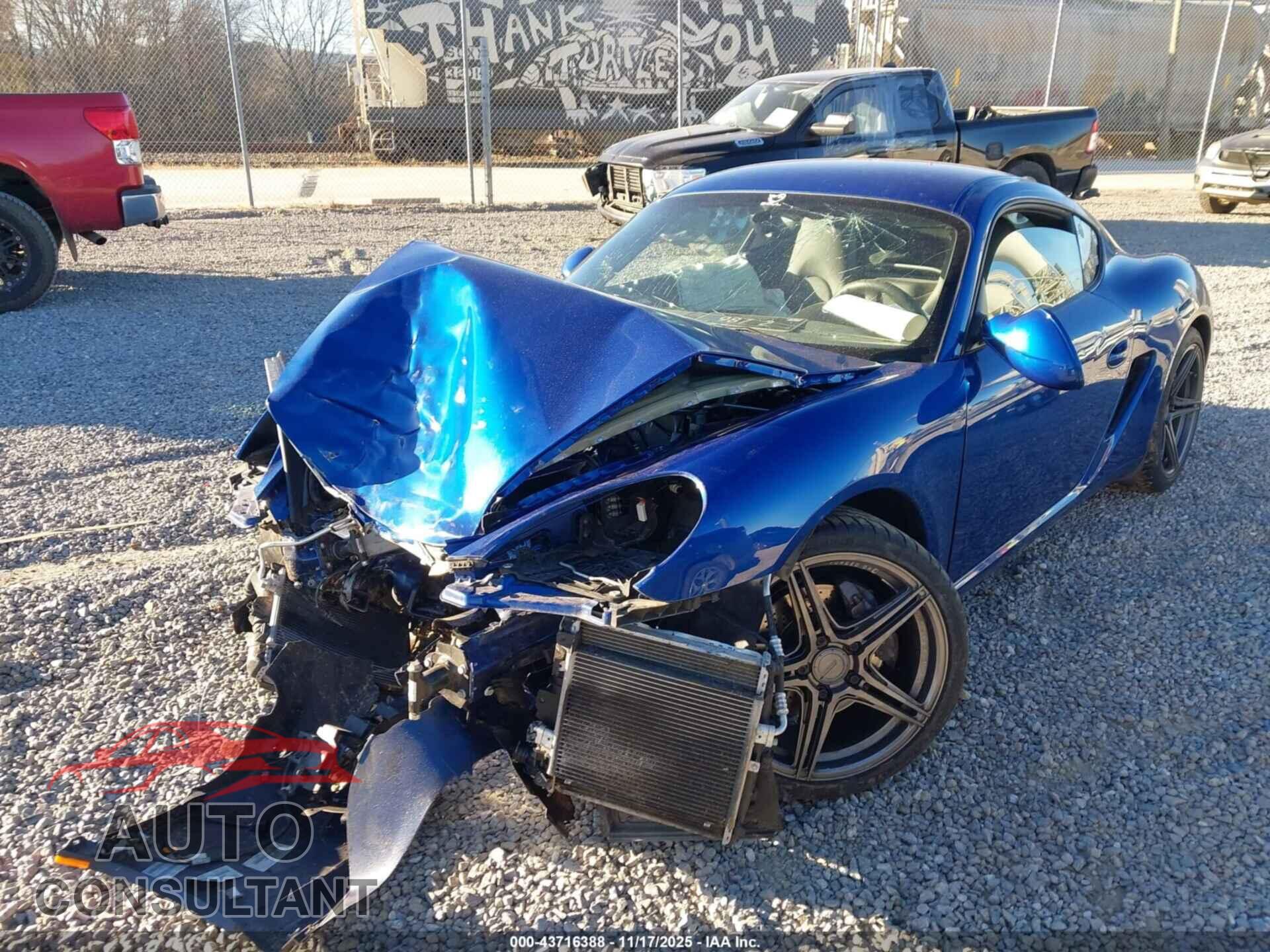 PORSCHE CAYMAN 2012 - WP0AA2A87CS760162