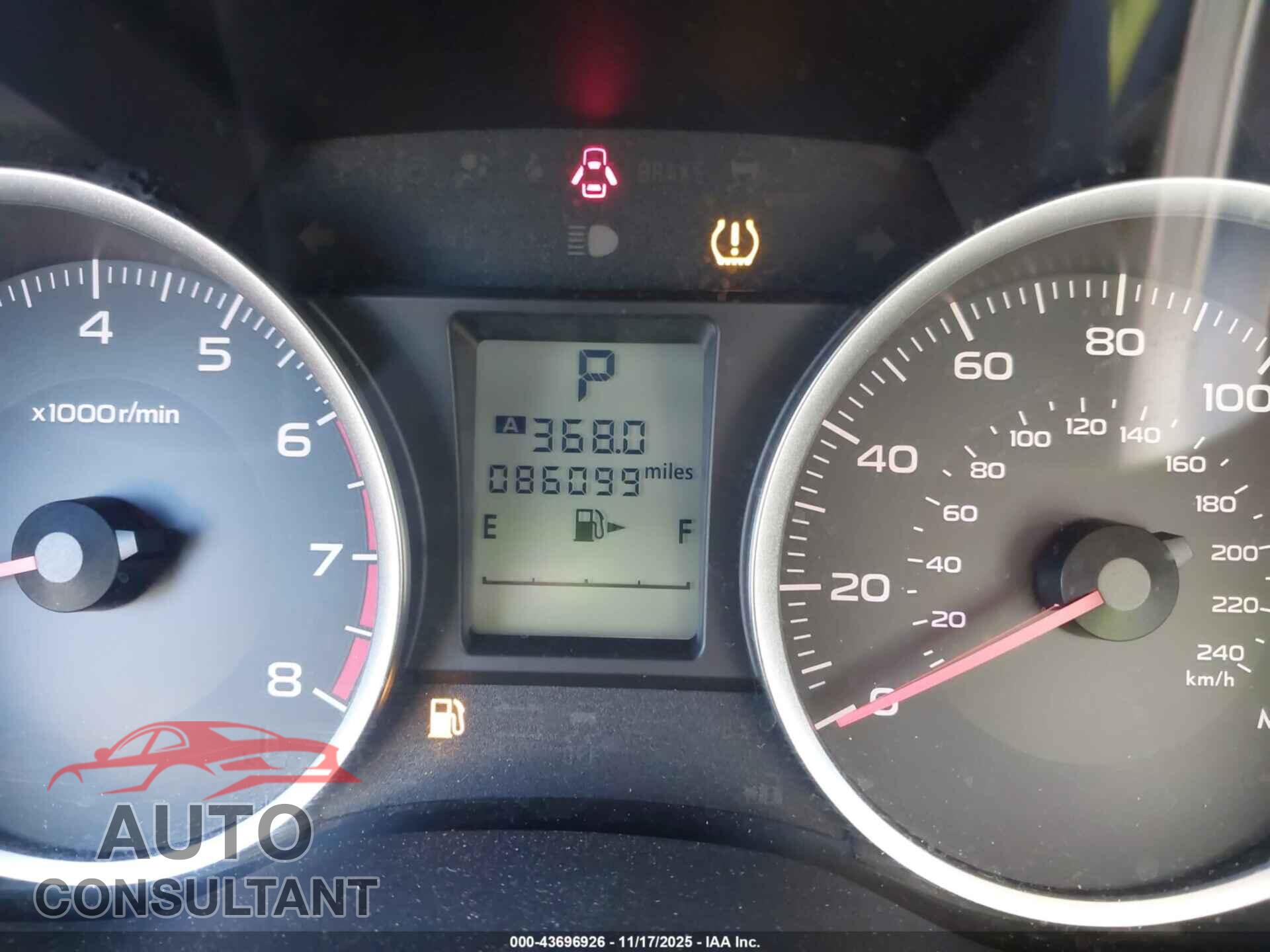 SUBARU FORESTER 2017 - JF2SJAAC6HH498529