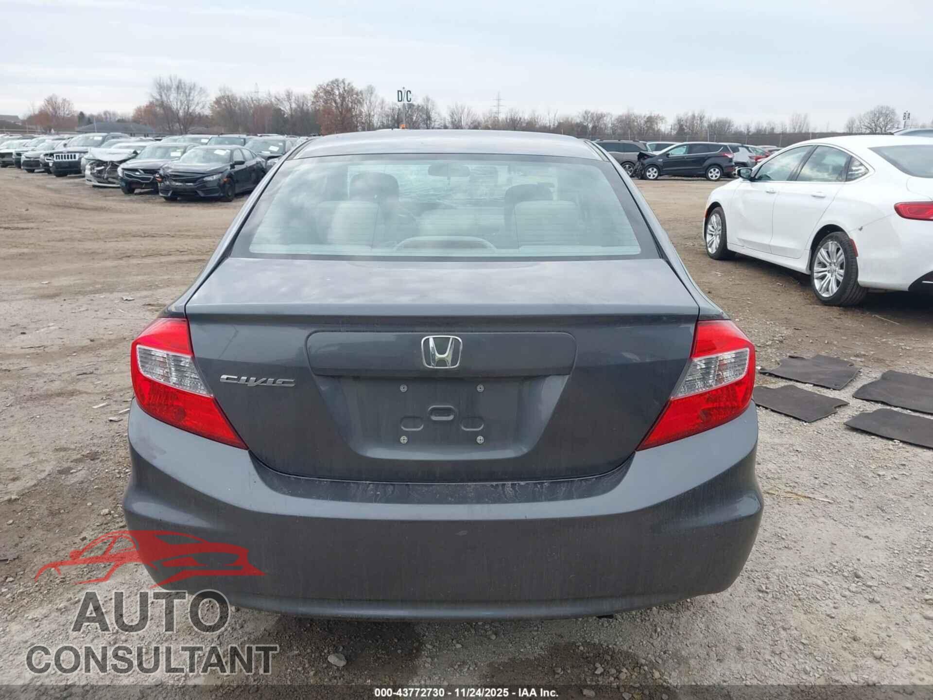 HONDA CIVIC 2012 - 19XFB2F82CE033347