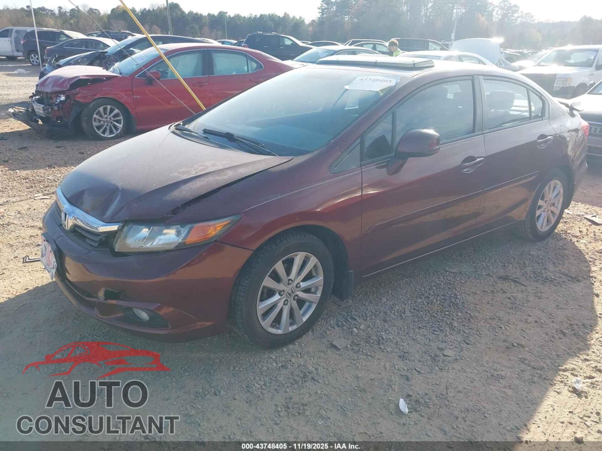 HONDA CIVIC 2012 - 2HGFB2F92CH548749