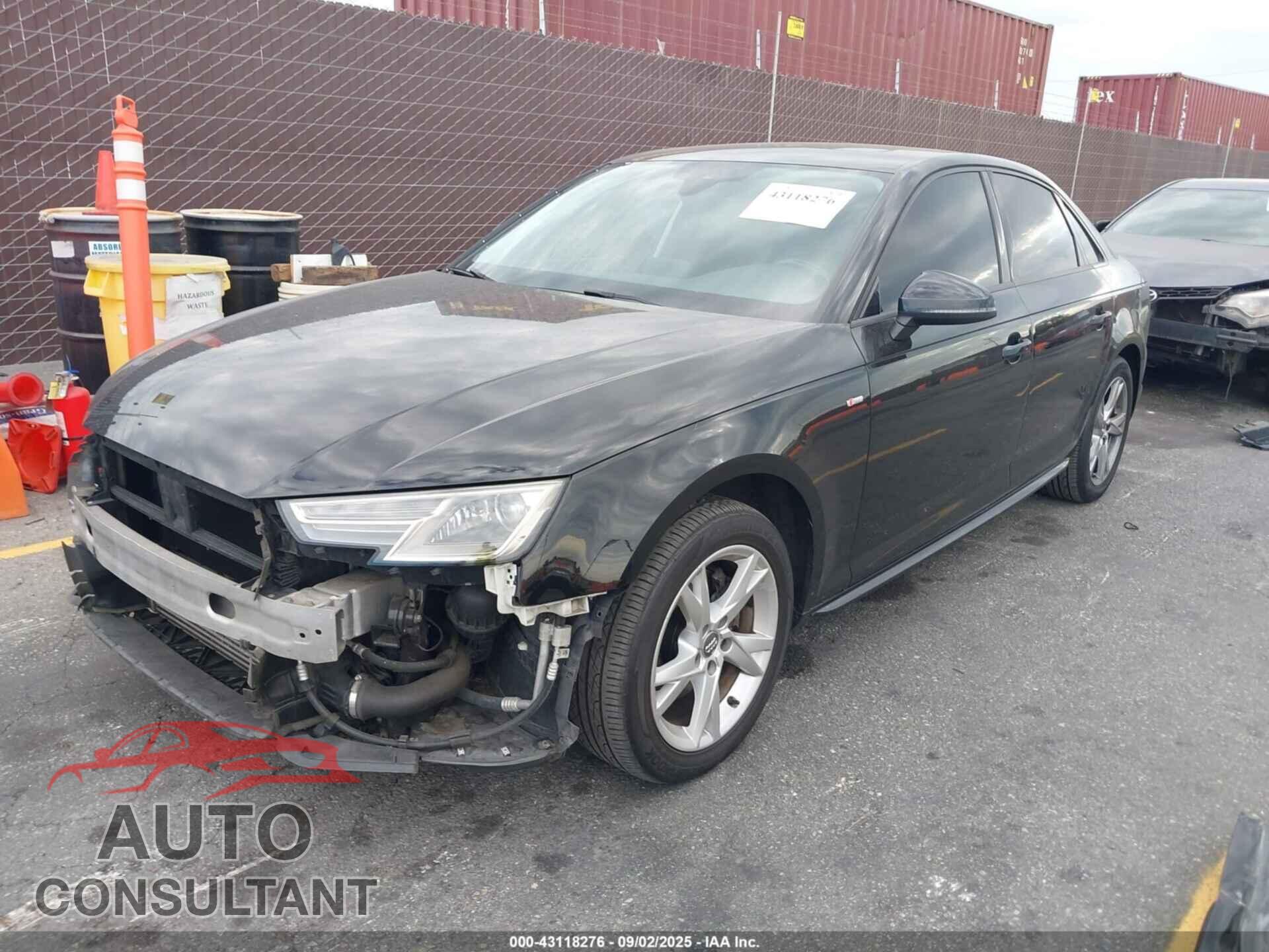 AUDI A4 2018 - WAUKMAF40JA038219