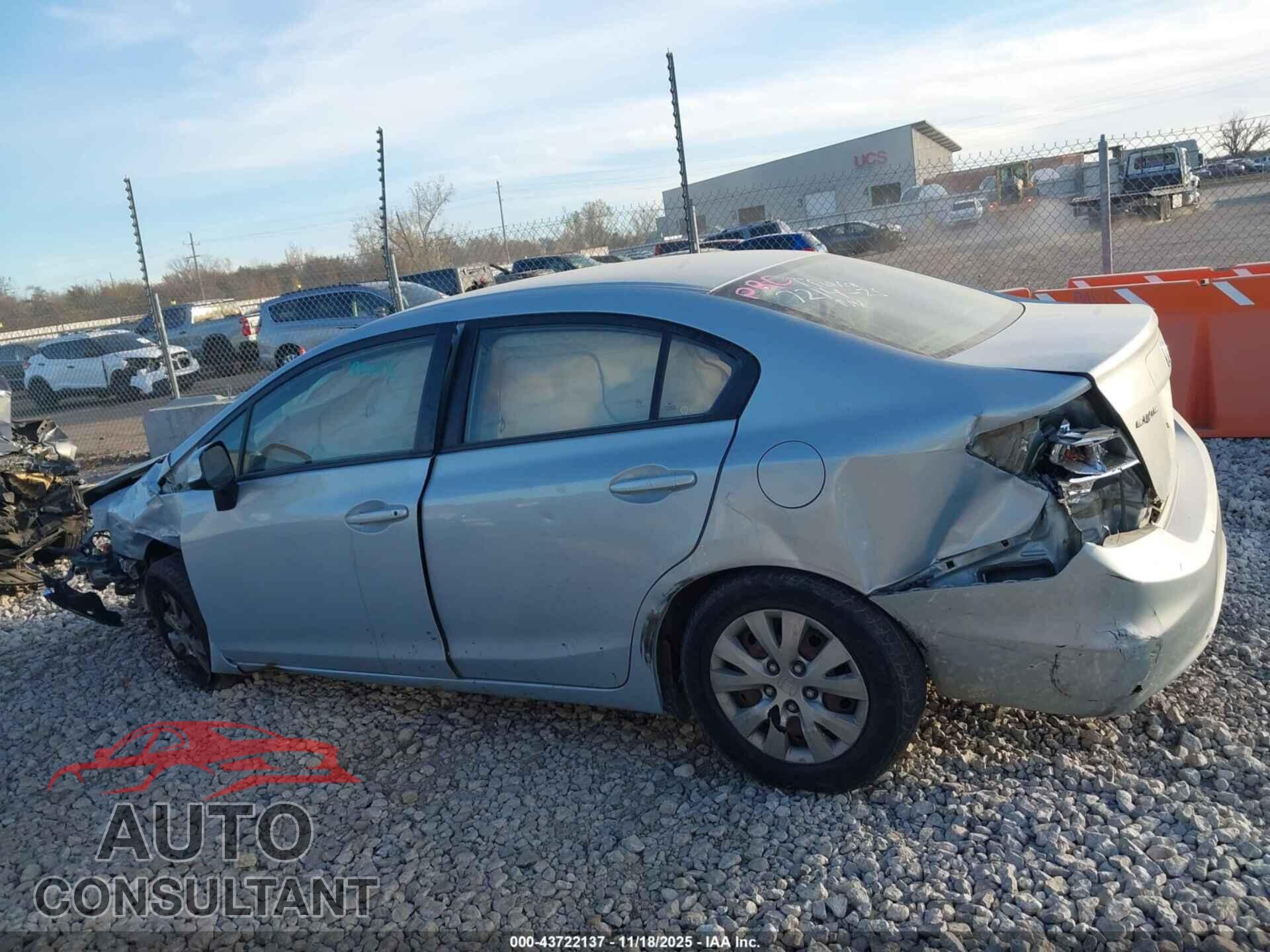 HONDA CIVIC 2012 - 19XFB2F59CE035196
