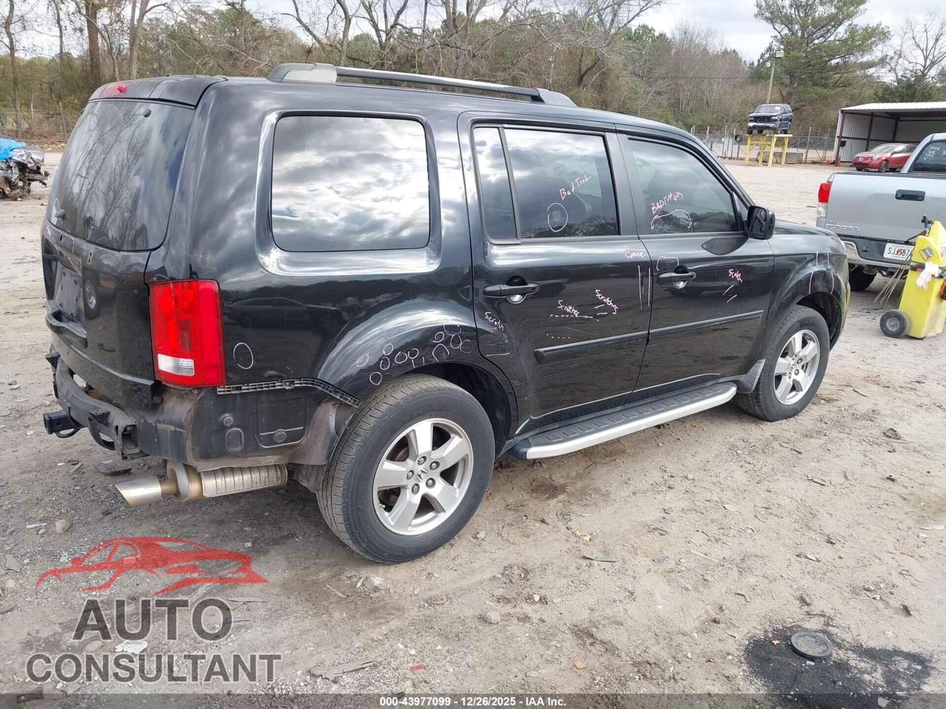 HONDA PILOT 2009 - 5FNYF38449B009924