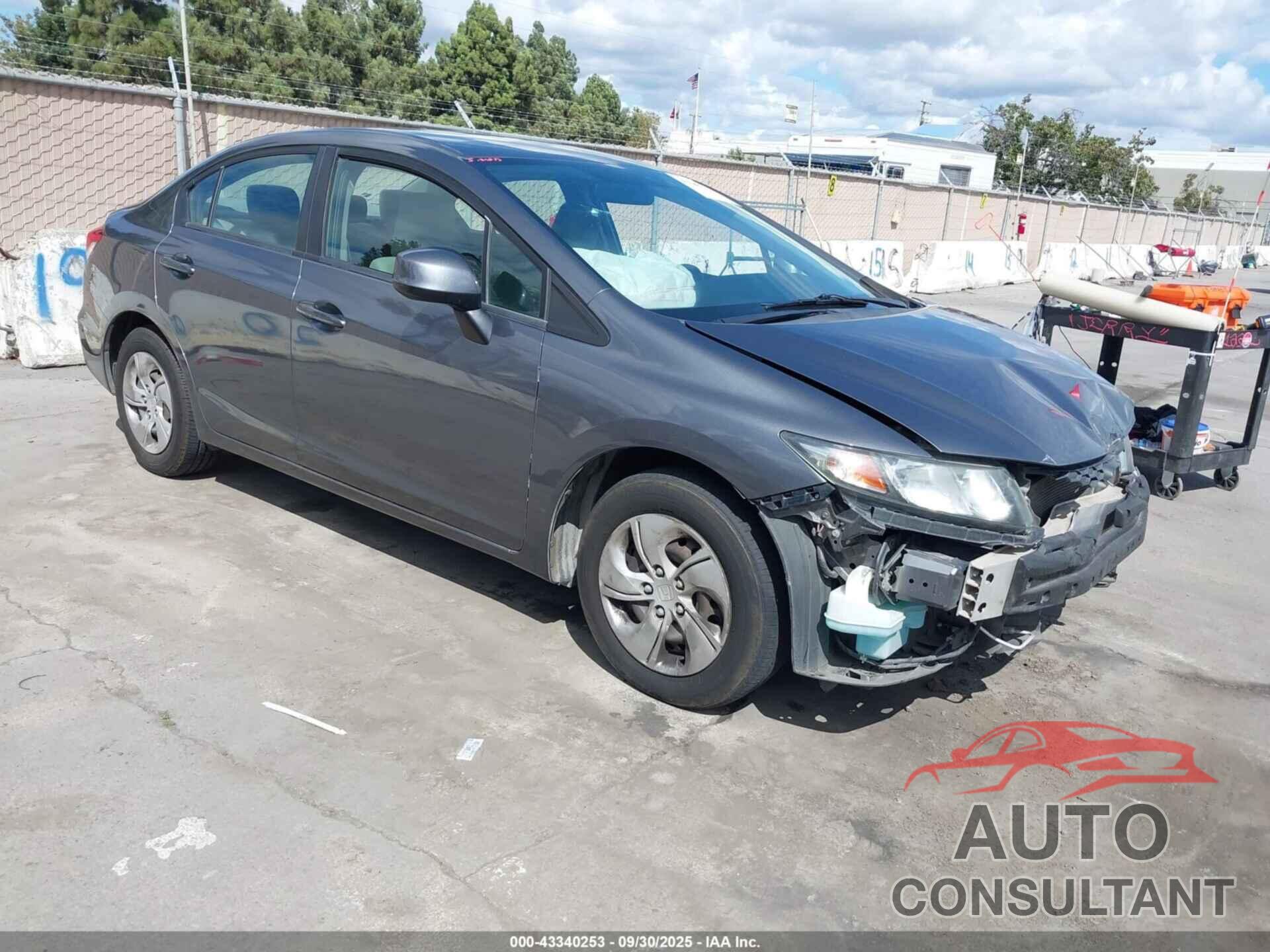 HONDA CIVIC 2013 - 19XFB2F54DE233363