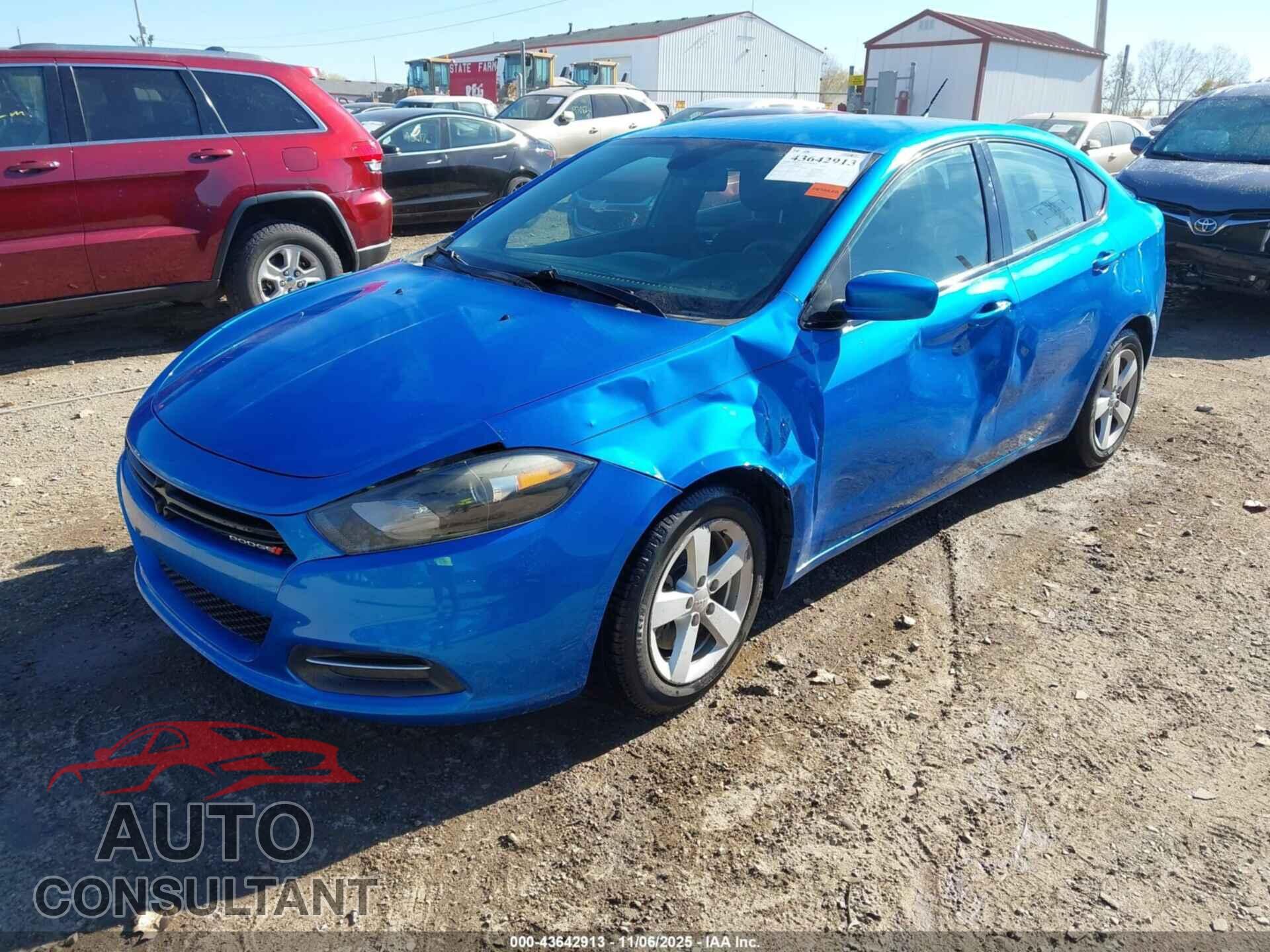 DODGE DART 2015 - 1C3CDFBB0FD346039