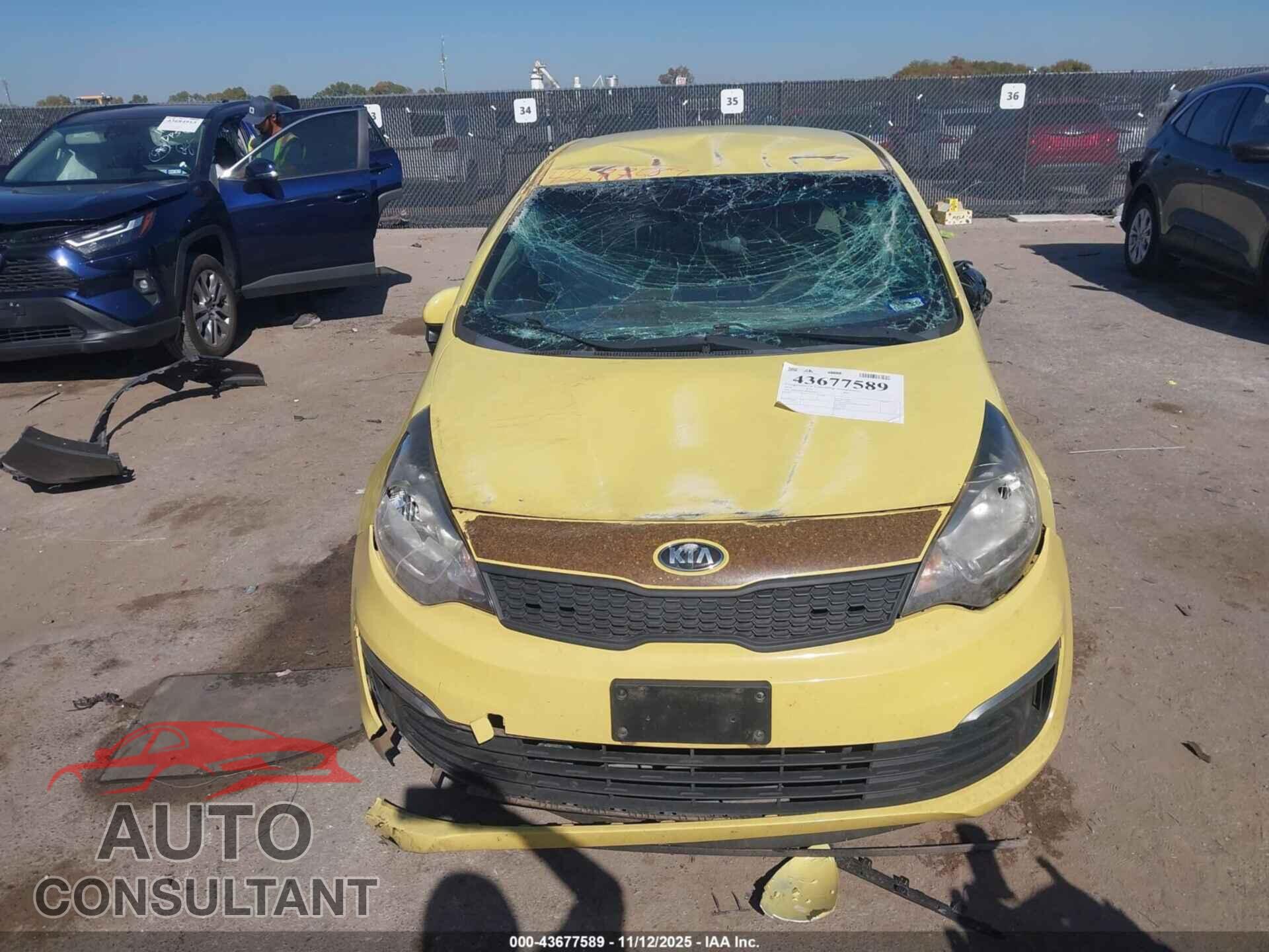 KIA RIO 2016 - KNADM4A38G6596842