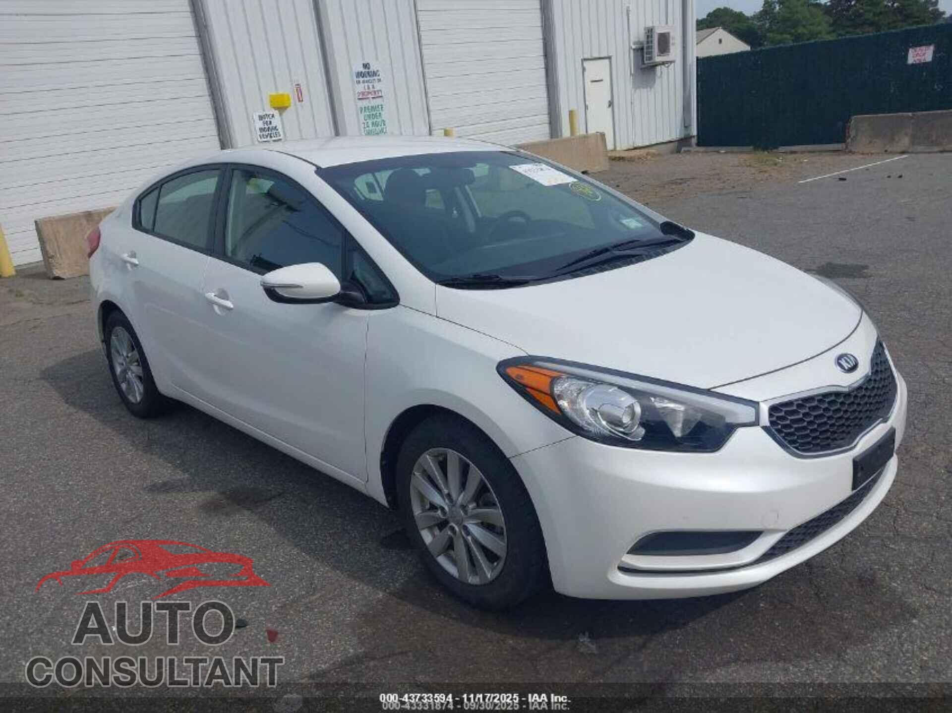 KIA FORTE 2015 - KNAFX4A64F5414570