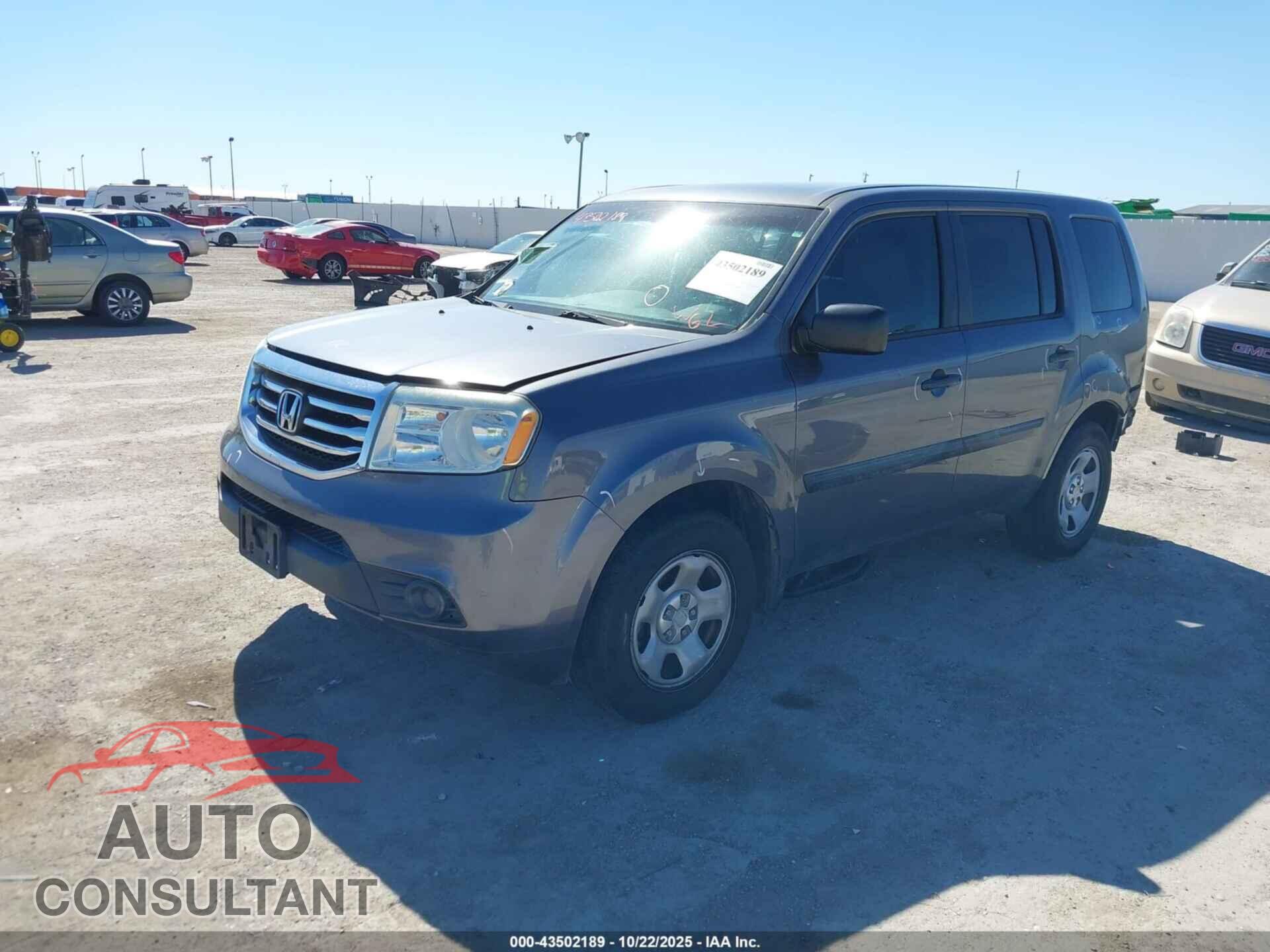 HONDA PILOT 2015 - 5FNYF3H29FB031458