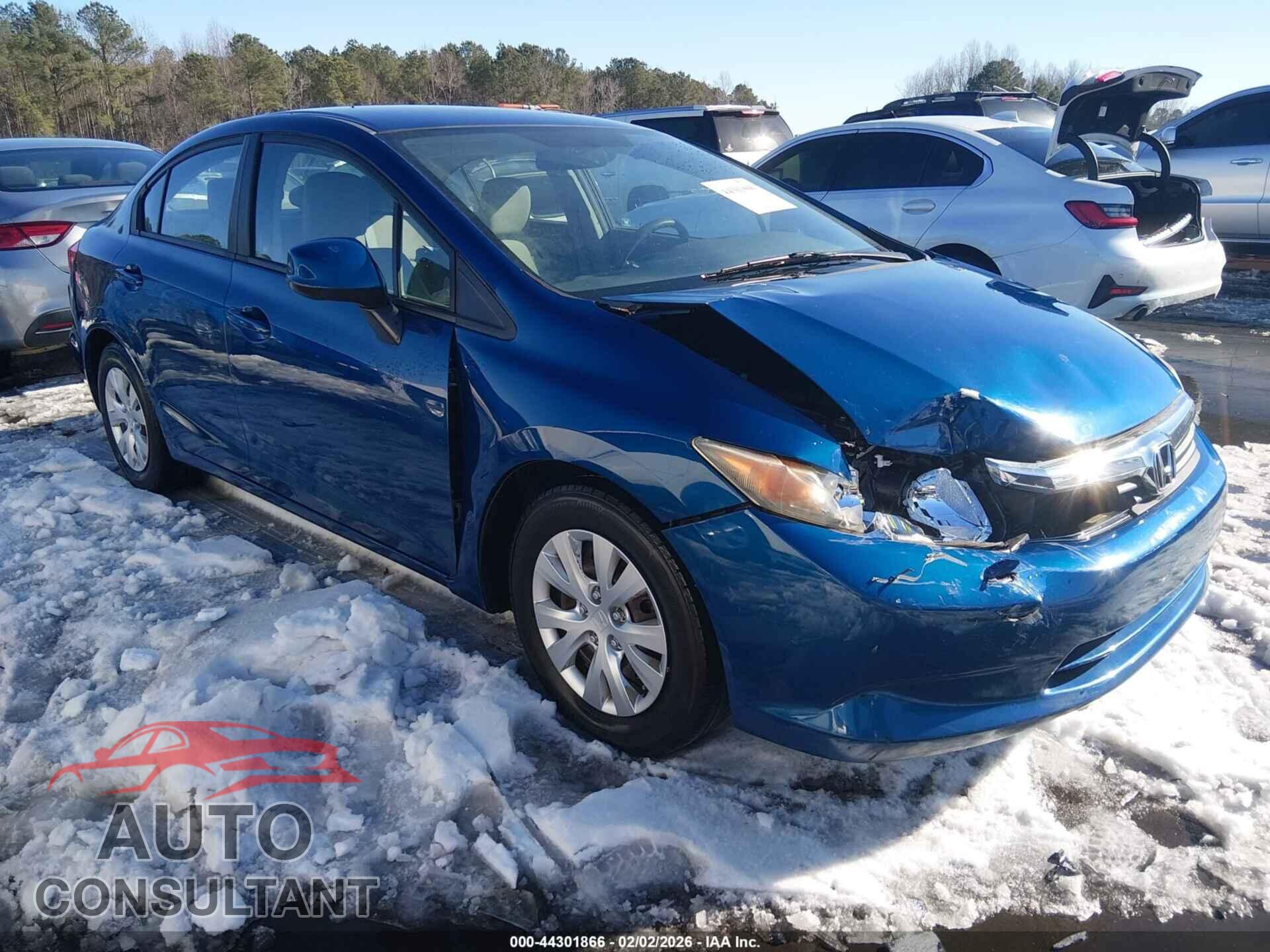 HONDA CIVIC 2012 - 19XFB2F52CE026579