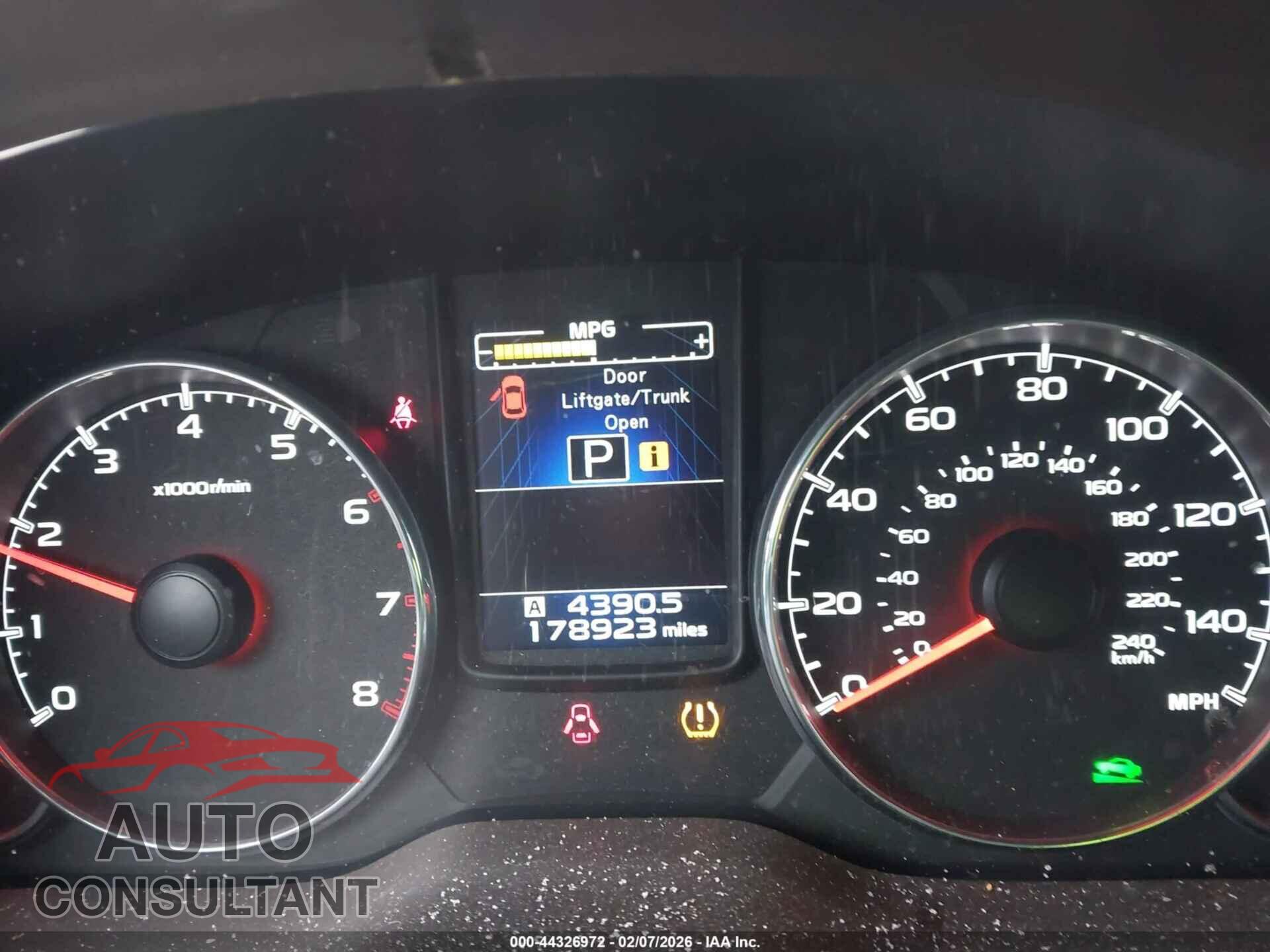 SUBARU OUTBACK 2014 - 4S4BRBLC3E3274603