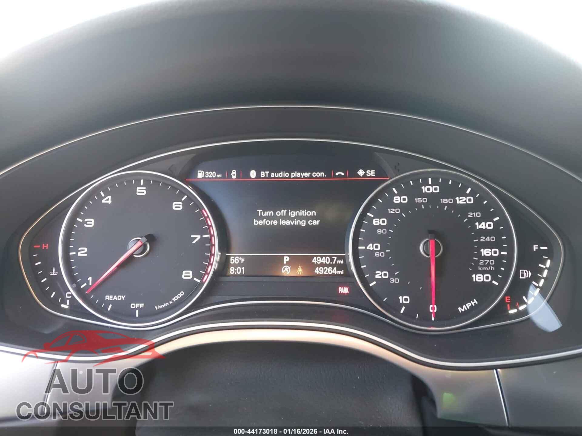 AUDI A7 2016 - WAU2GAFC5GN031864
