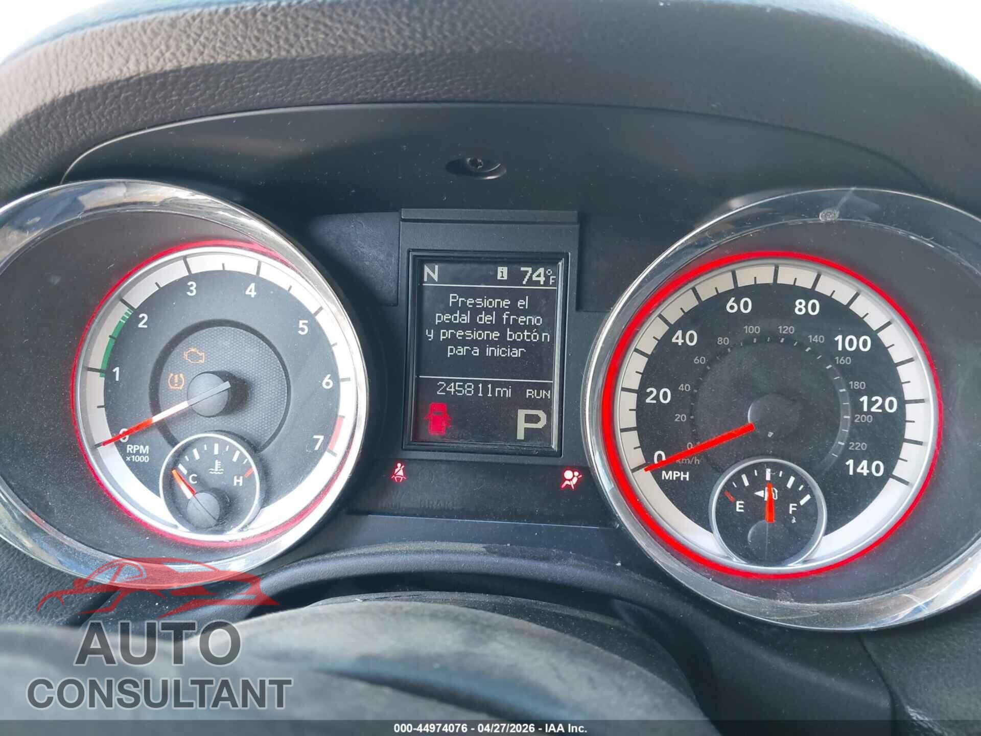 DODGE DURANGO 2013 - 1C4RDHEG6DC687425