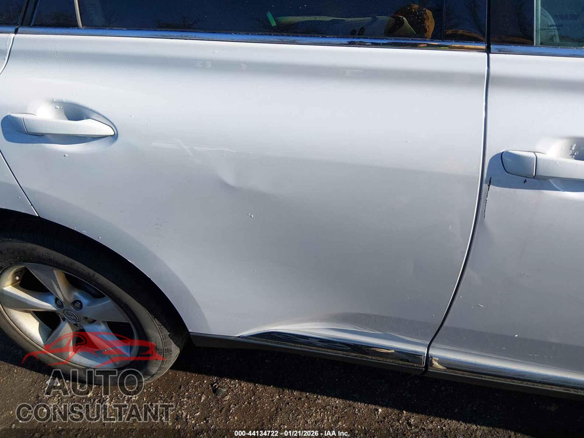 LEXUS RX 350 2011 - 2T2BK1BA9BC103405