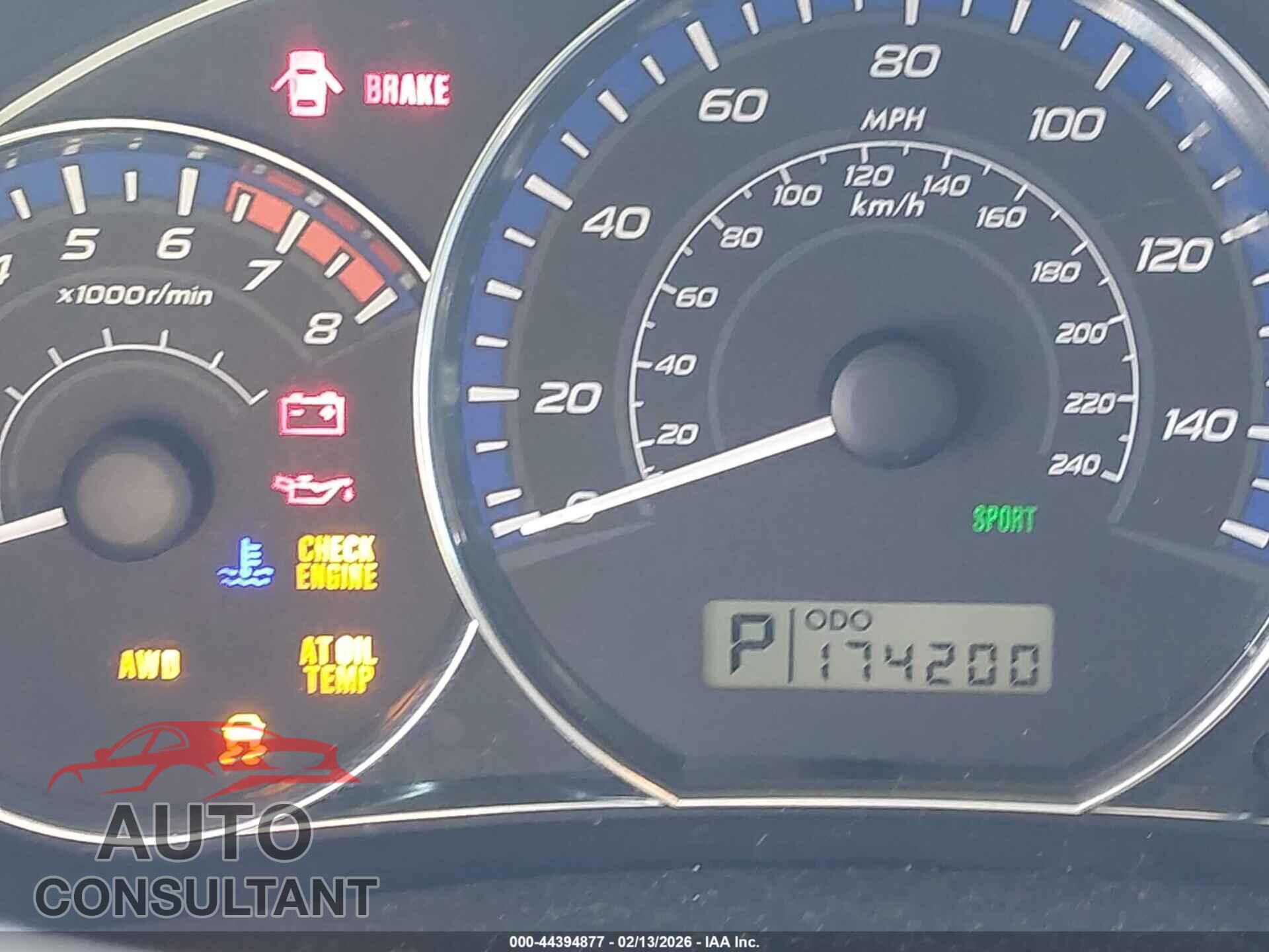 SUBARU FORESTER 2013 - JF2SHAECXDH425678
