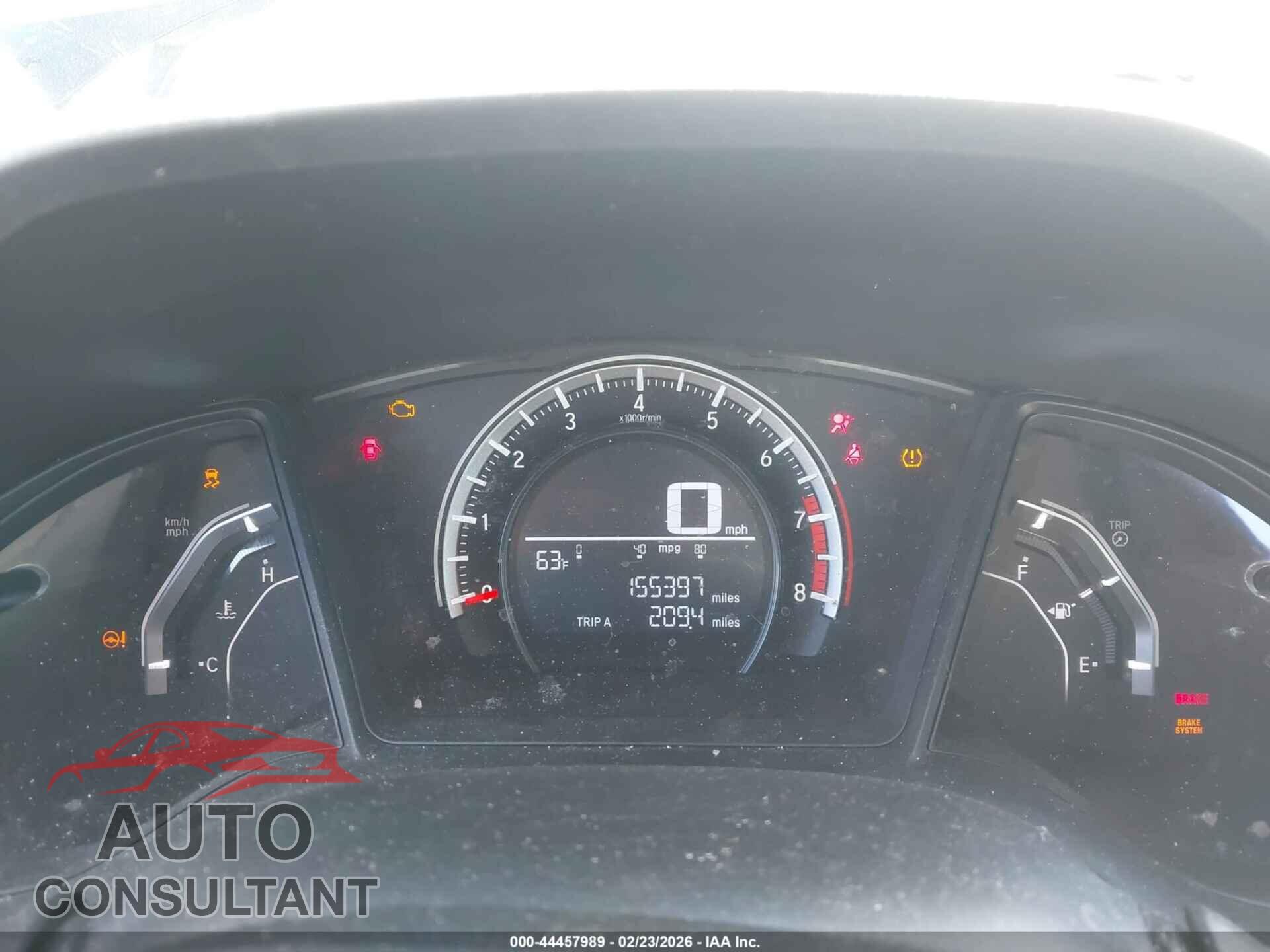 HONDA CIVIC 2016 - 2HGFC2F59GH539000