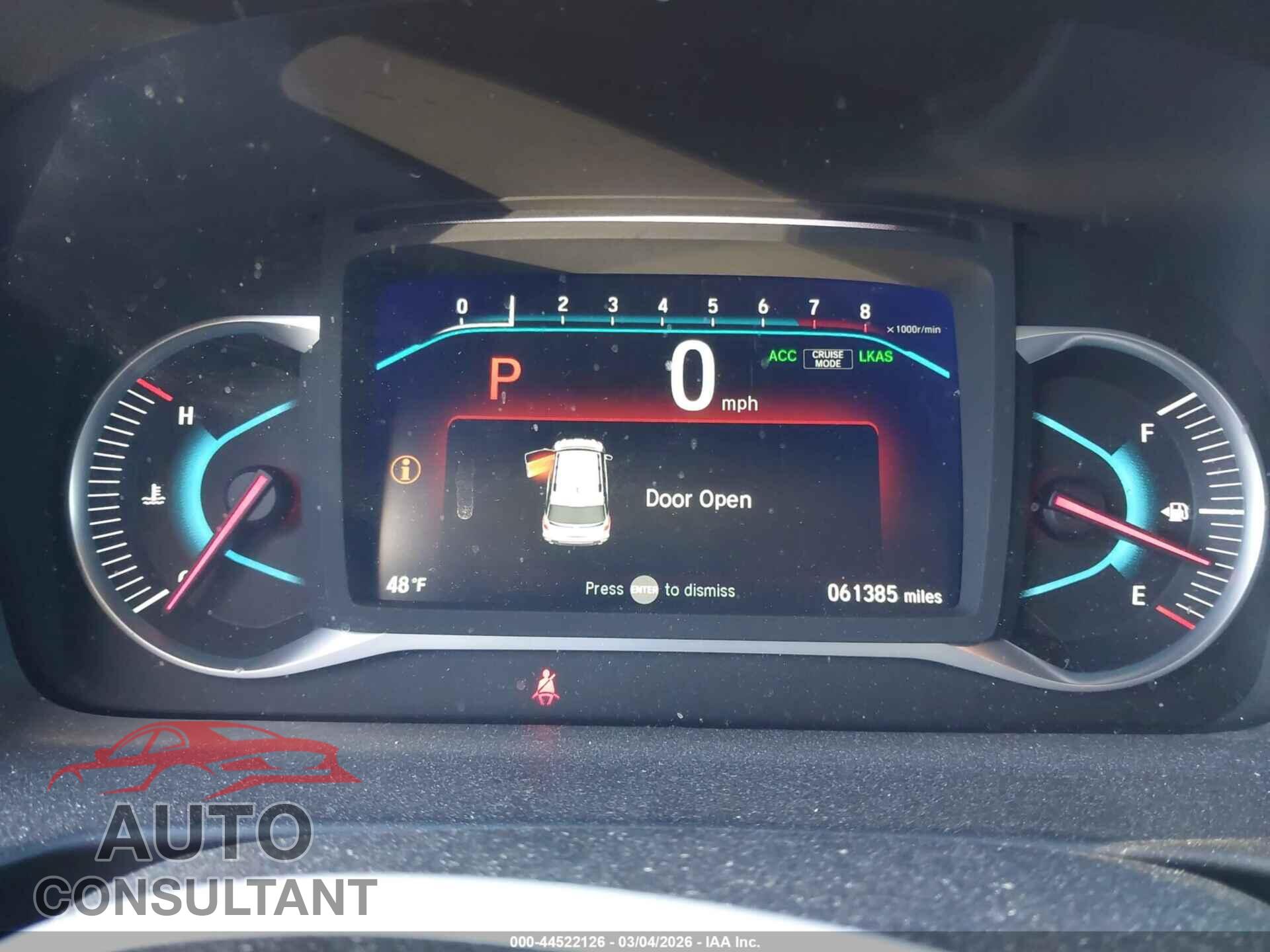 HONDA PILOT 2022 - 5FNYF6H29NB065545