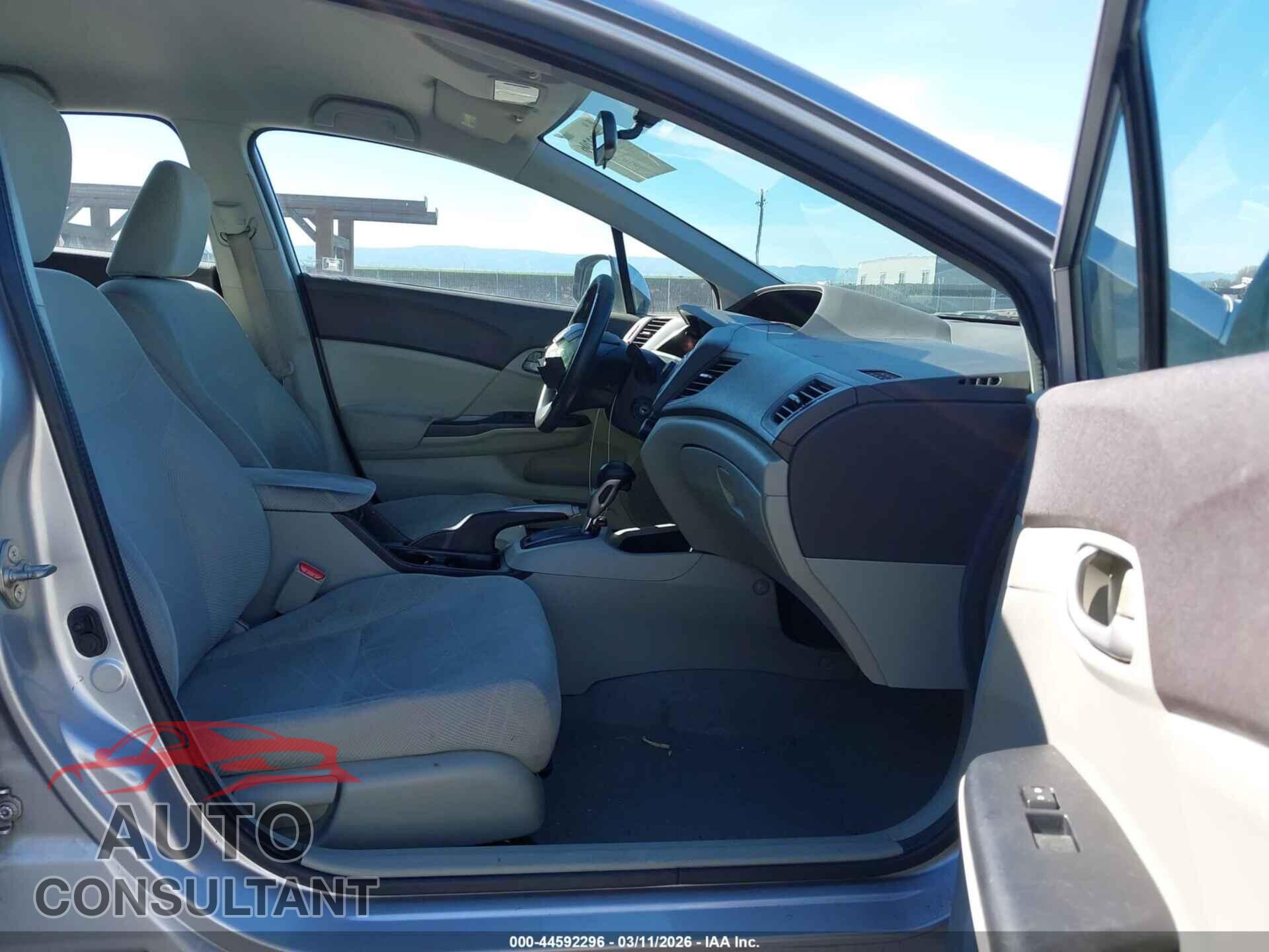 HONDA CIVIC 2012 - 19XFB2F59CE388490